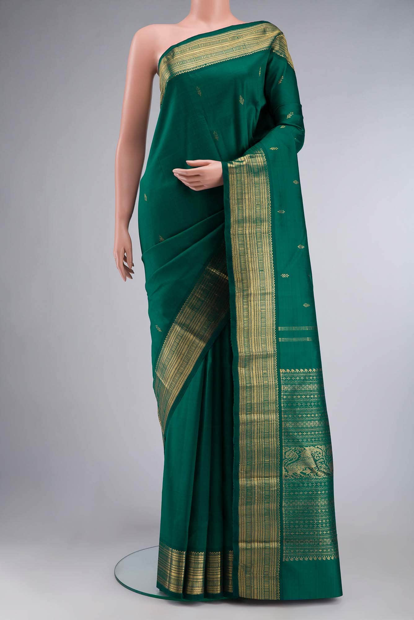 Green Kanchipuram Silk Saree