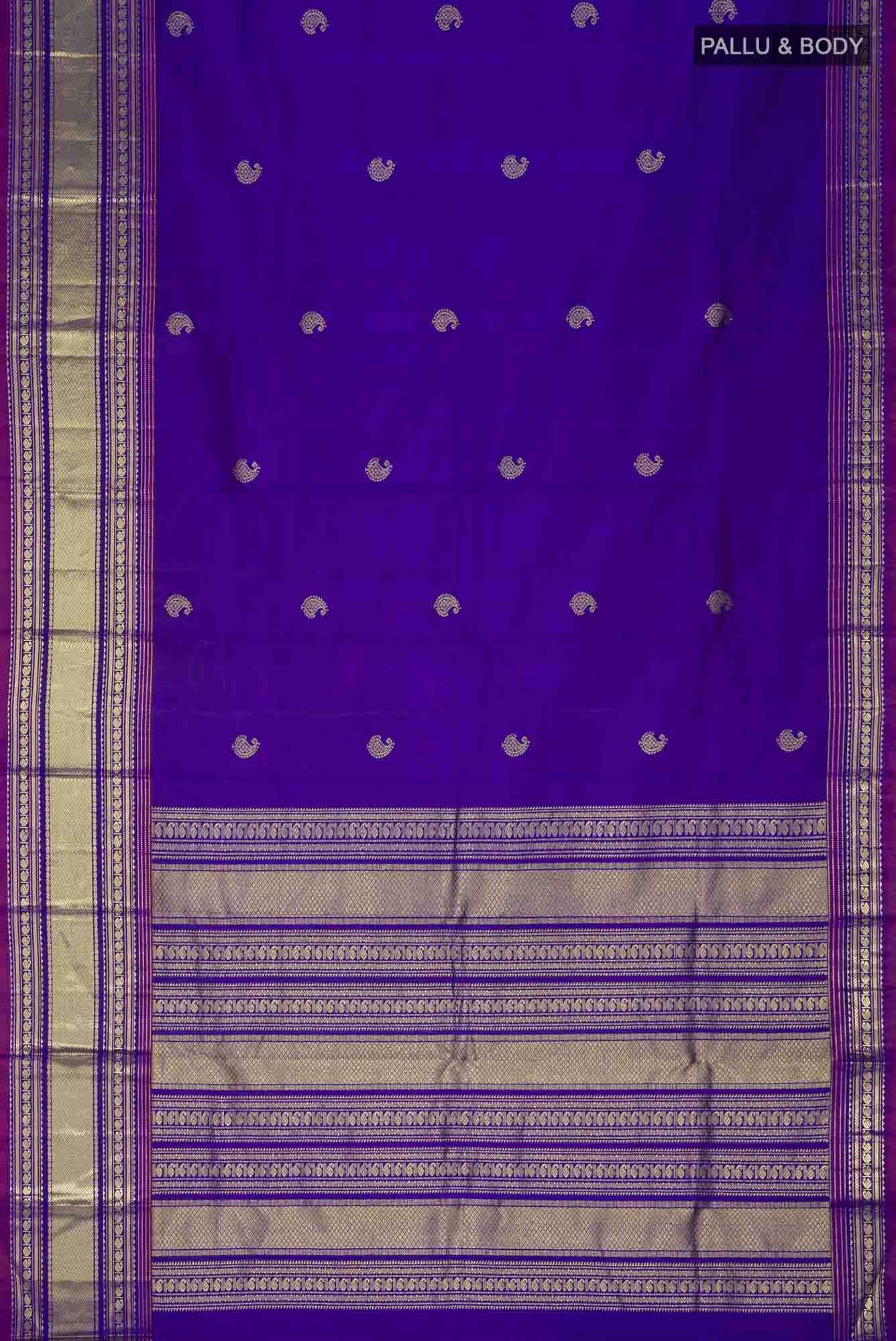 Blue Kanchipuram Silk Saree