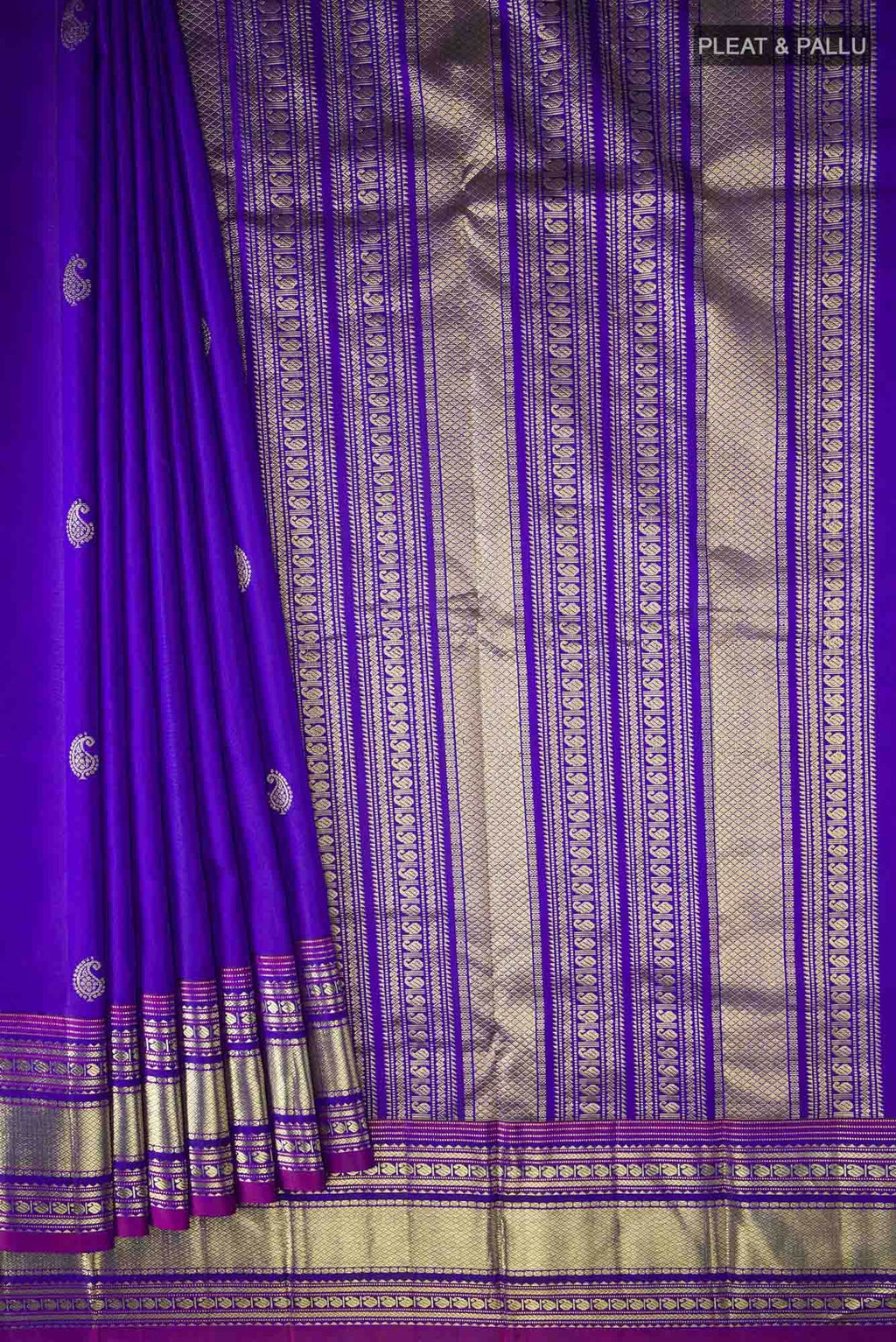 Blue Kanchipuram Silk Saree