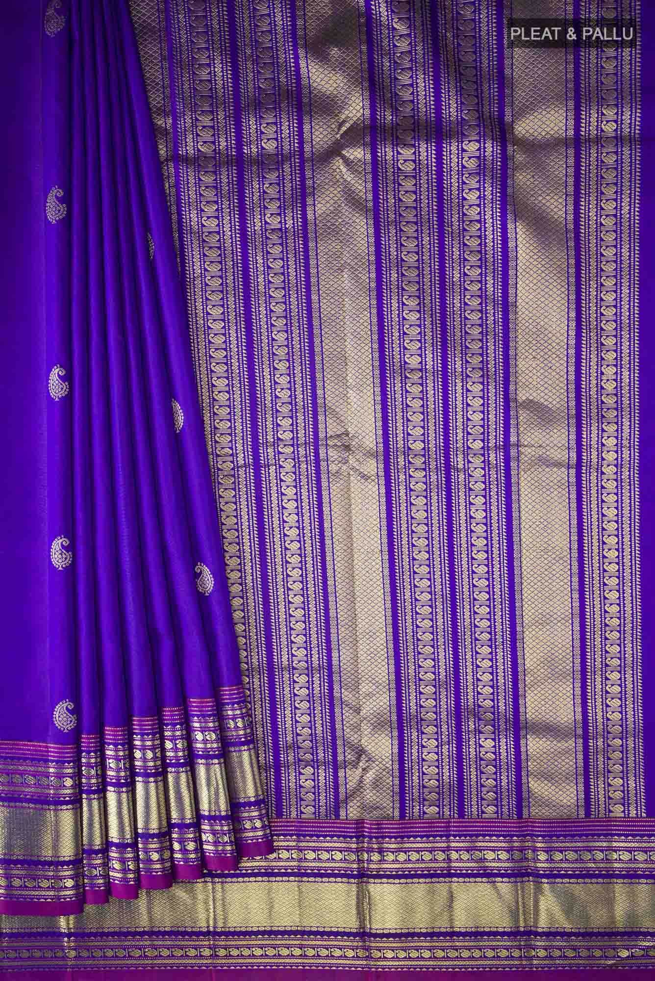 Blue Kanchipuram Silk Saree