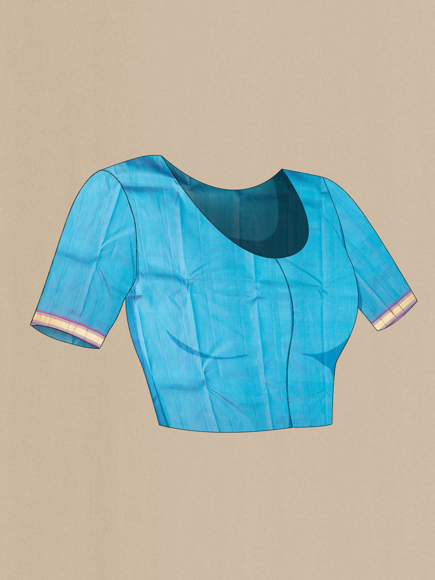 Blue Kanchipuram Silk Saree