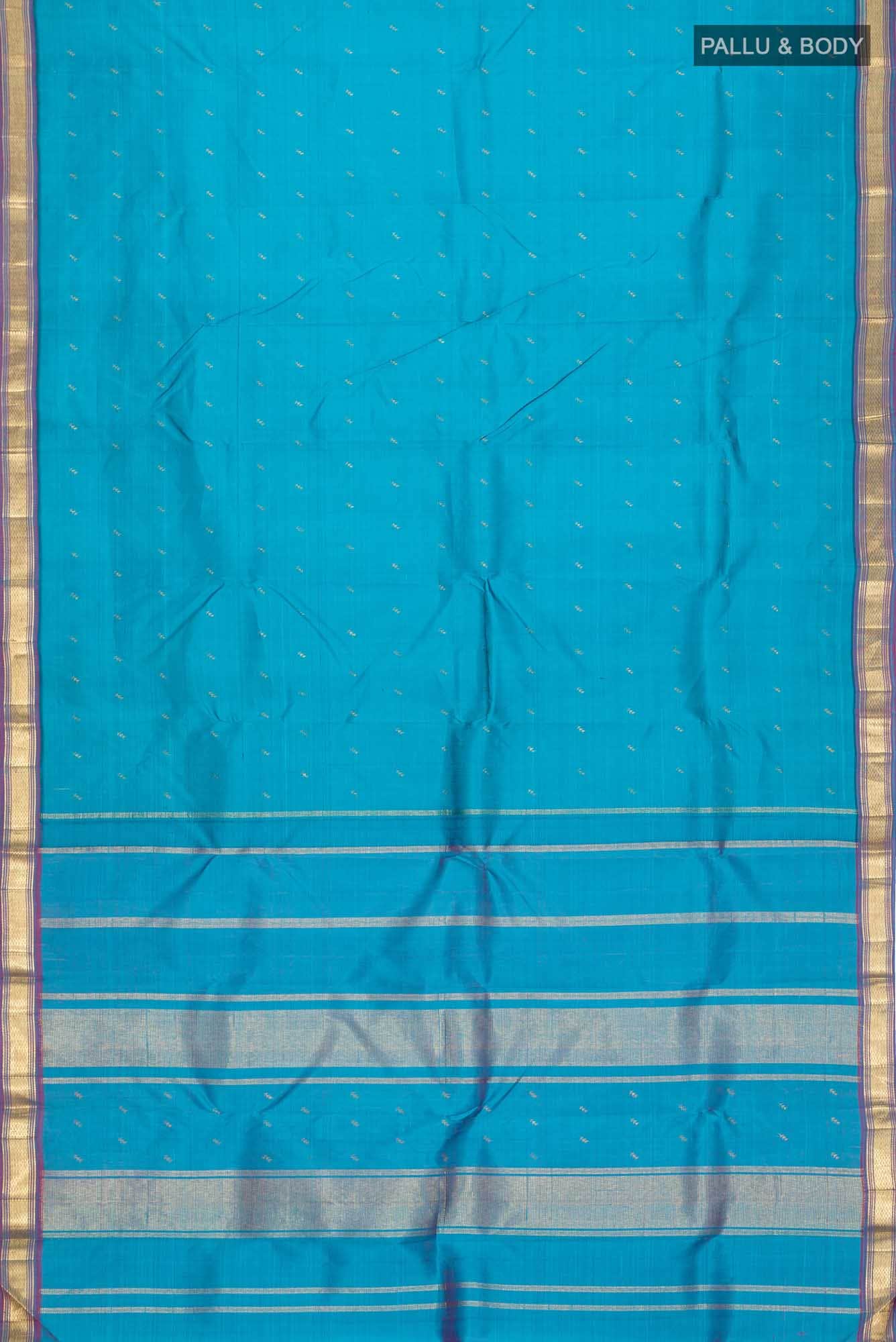 Blue Kanchipuram Silk Saree