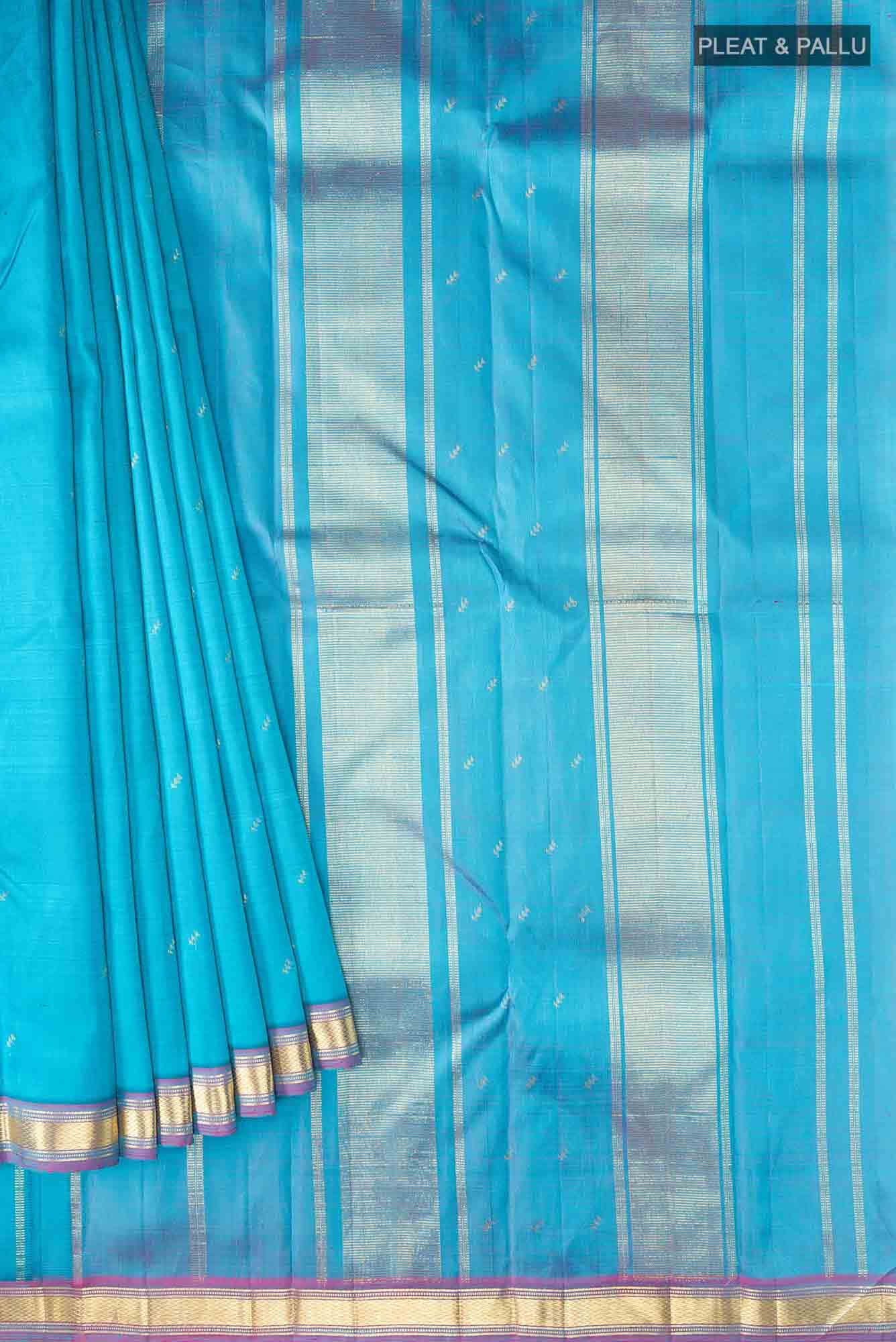 Blue Kanchipuram Silk Saree