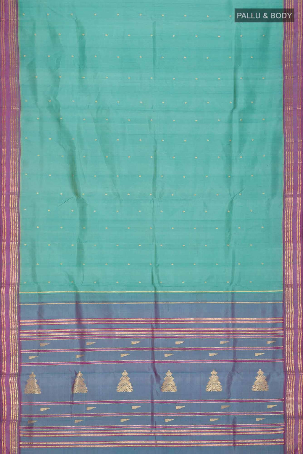 Blue Kanchipuram Silk Saree