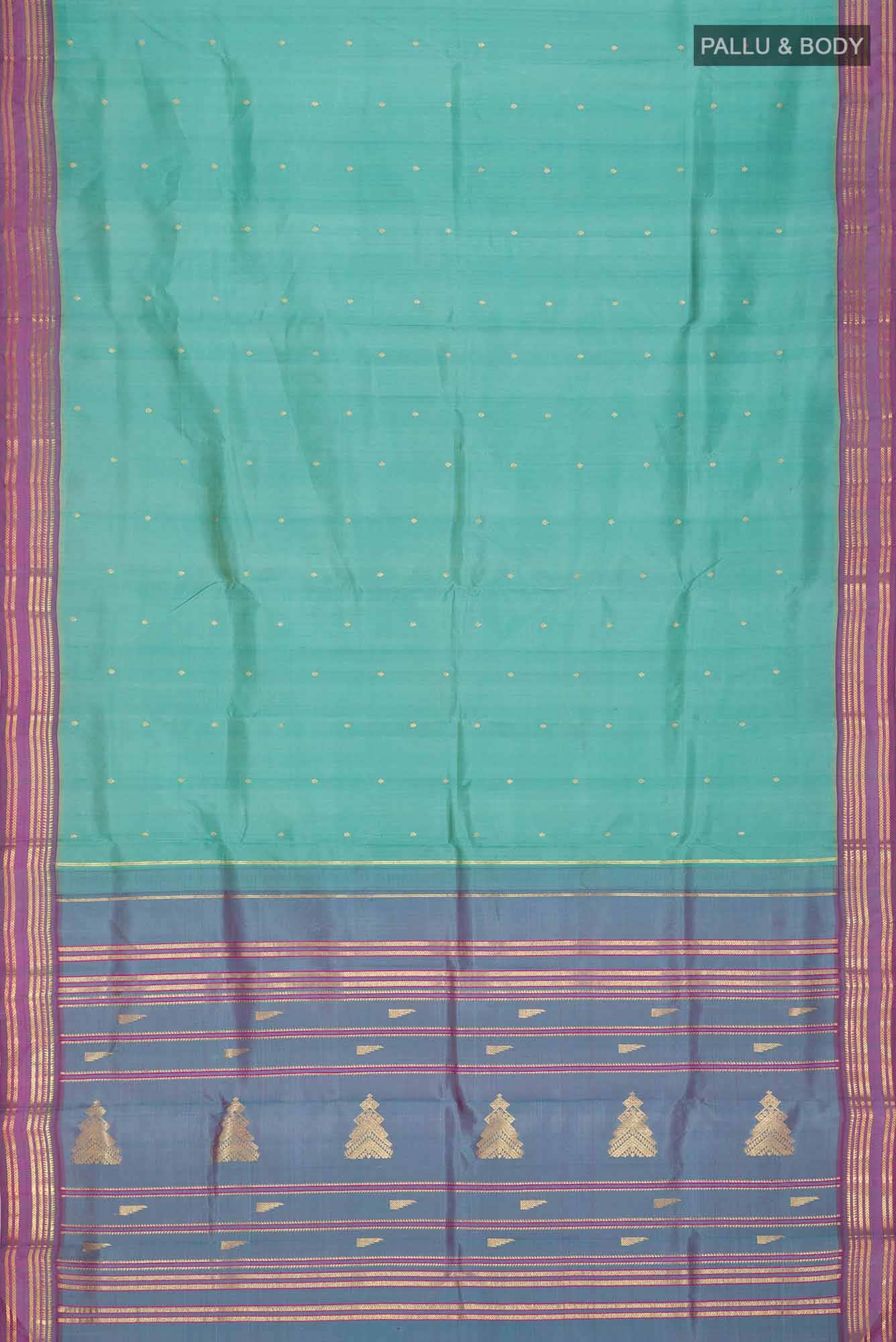 Blue Kanchipuram Silk Saree