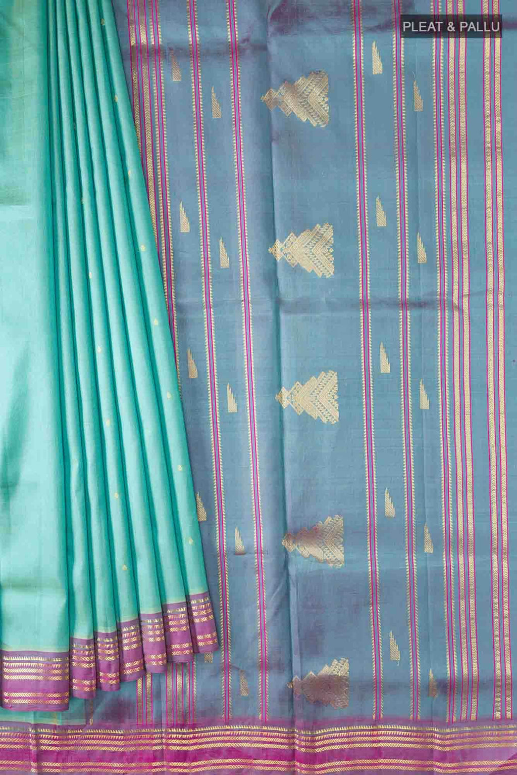 Blue Kanchipuram Silk Saree