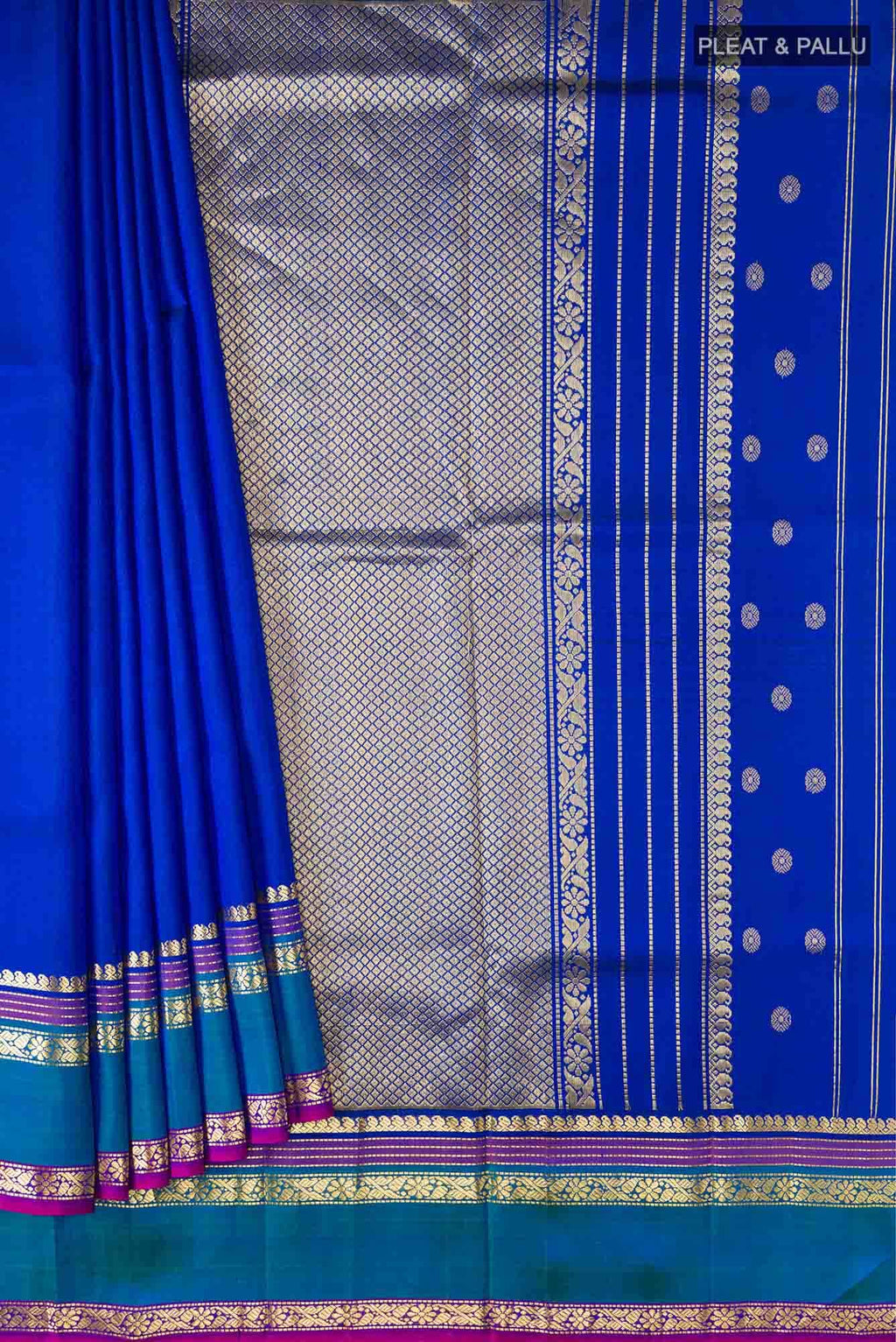 Blue Kanchipuram Silk Saree