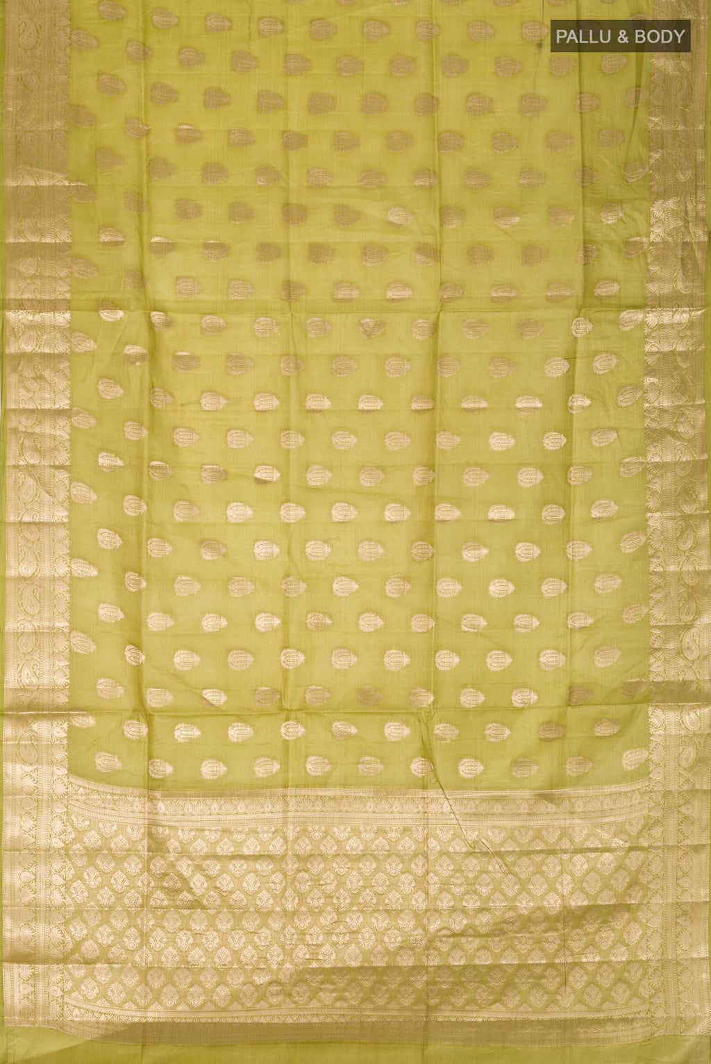 Green Banarasi Tussar Silk Saree