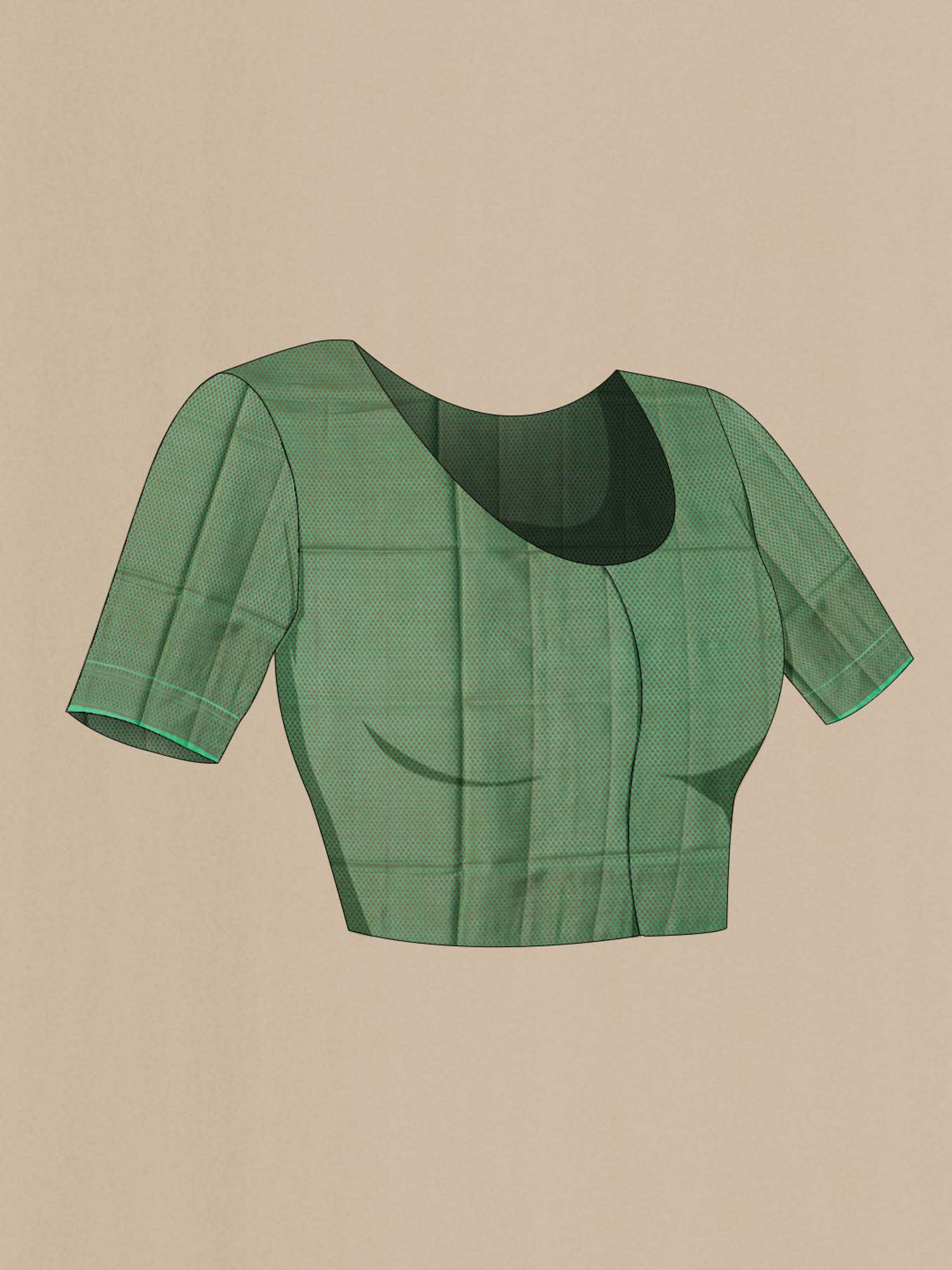 Green Banarasi Tussar Silk Saree
