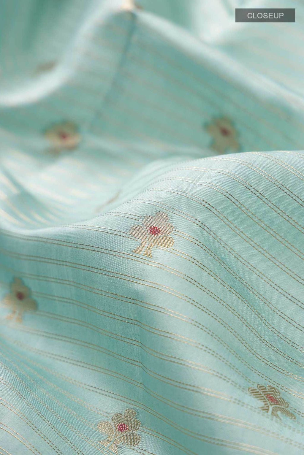 Green Banarasi Raw Silk Saree