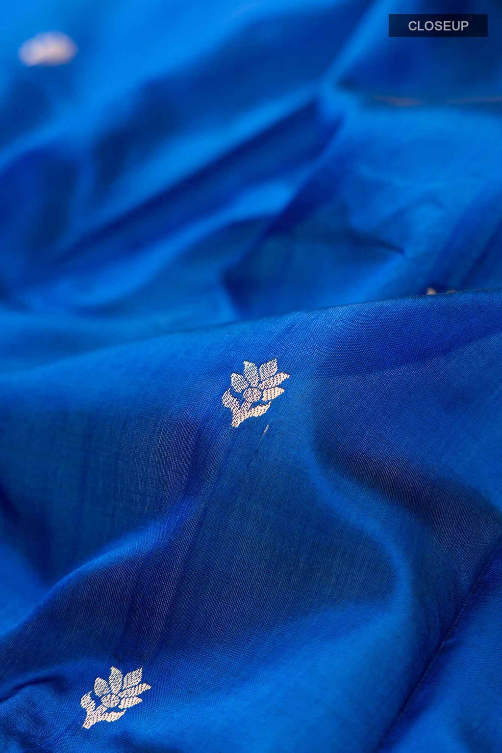 Blue Banarasi Katan Silk Saree