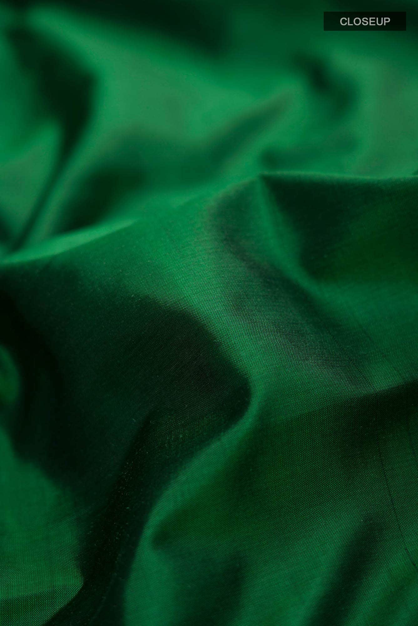 Green Banarasi Katan Silk Saree