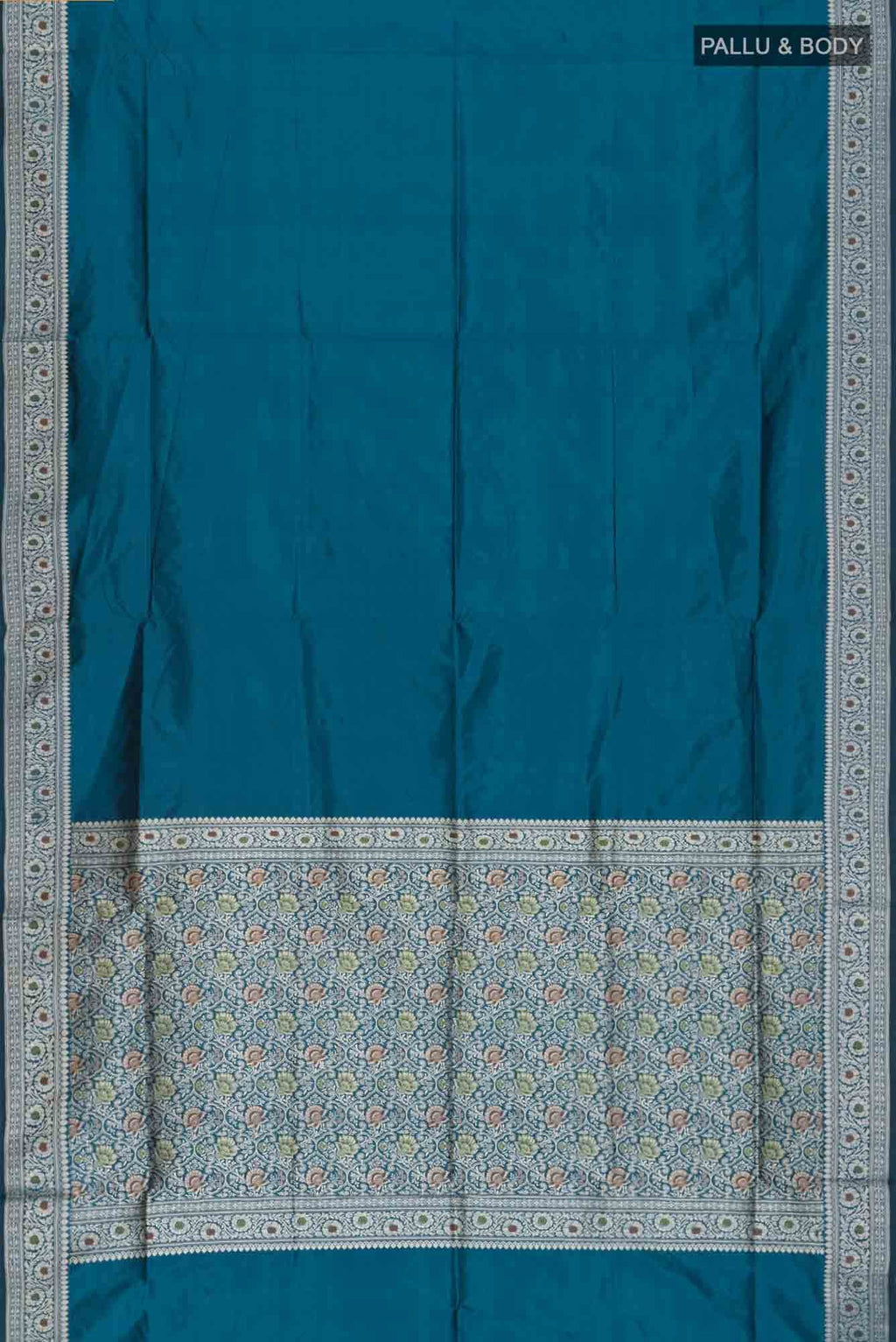 Blue Banarasi Katan Silk Saree