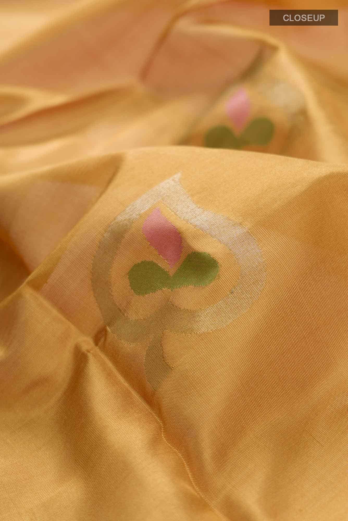 Mustard Uppada Silk Saree