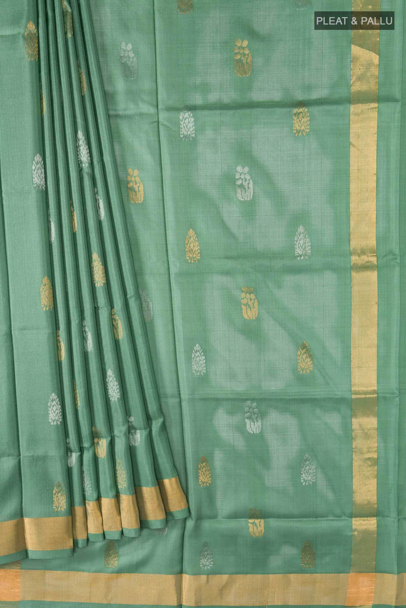 Sage Green Uppada Silk Saree