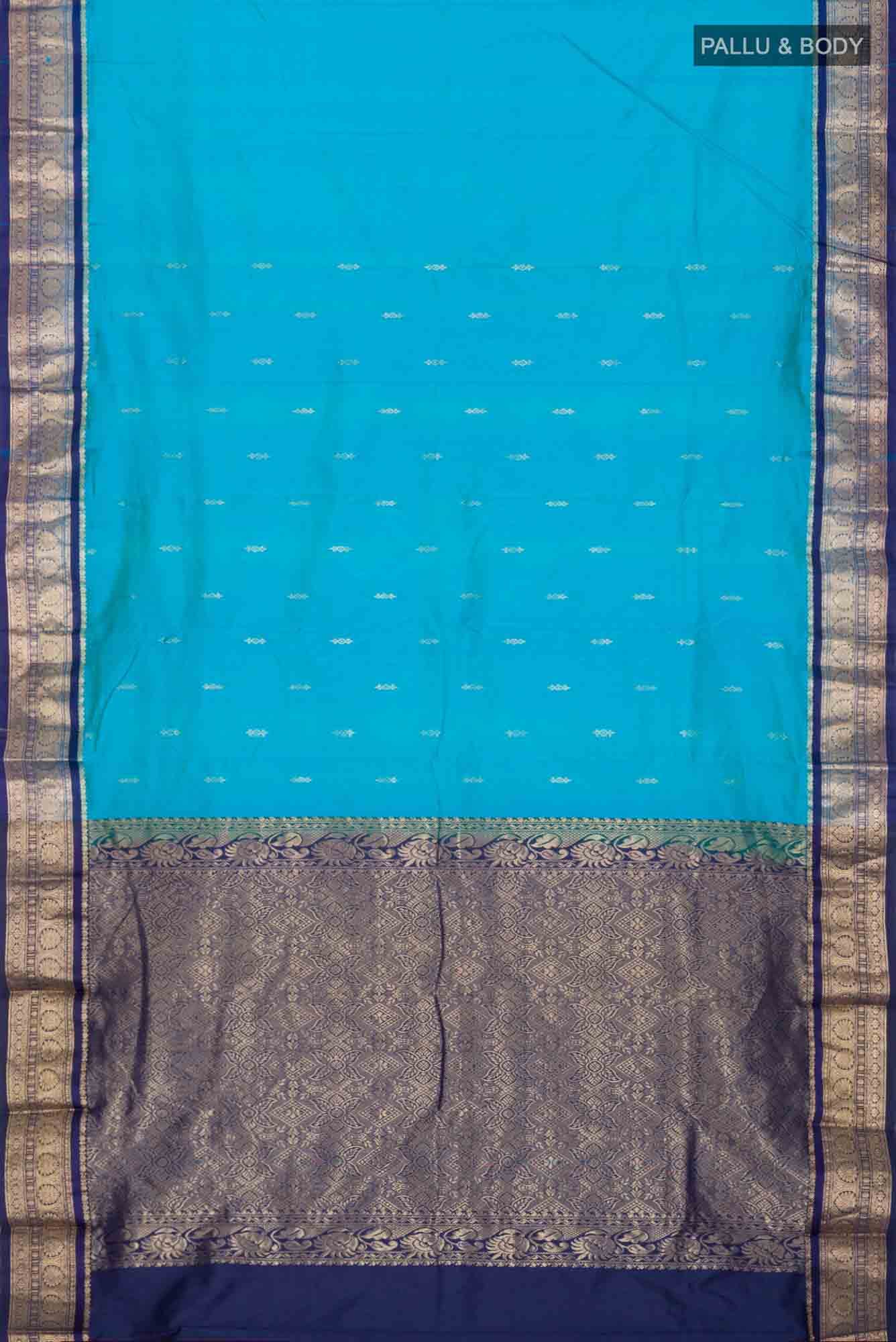 Blue Bangalore Silk Saree