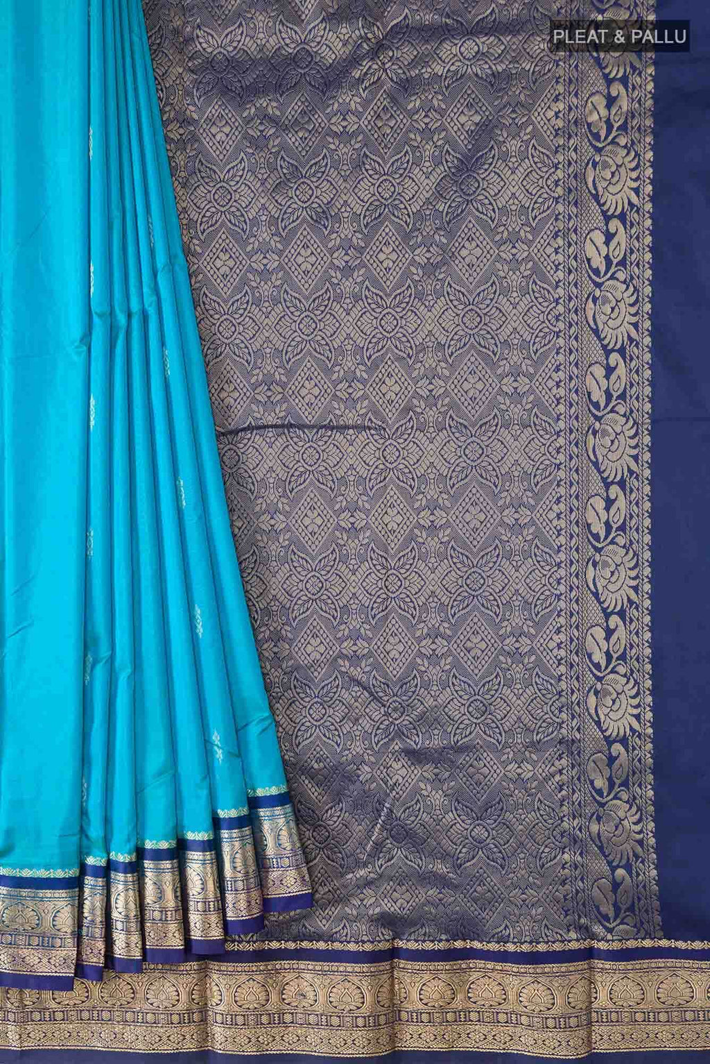 Blue Bangalore Silk Saree
