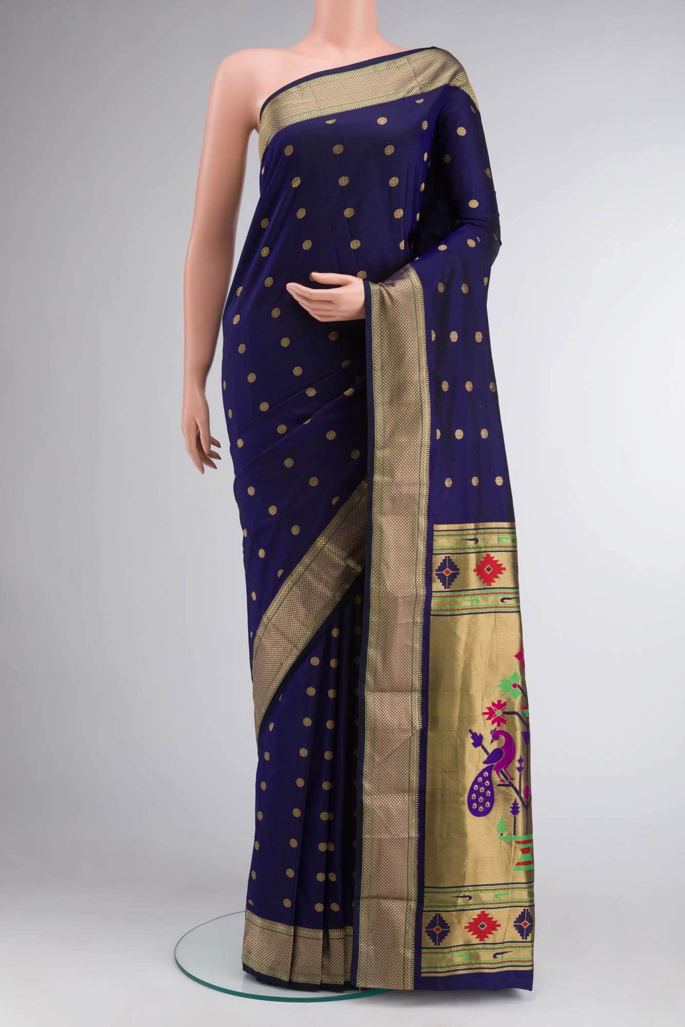 Blue Bangalore Silk Saree