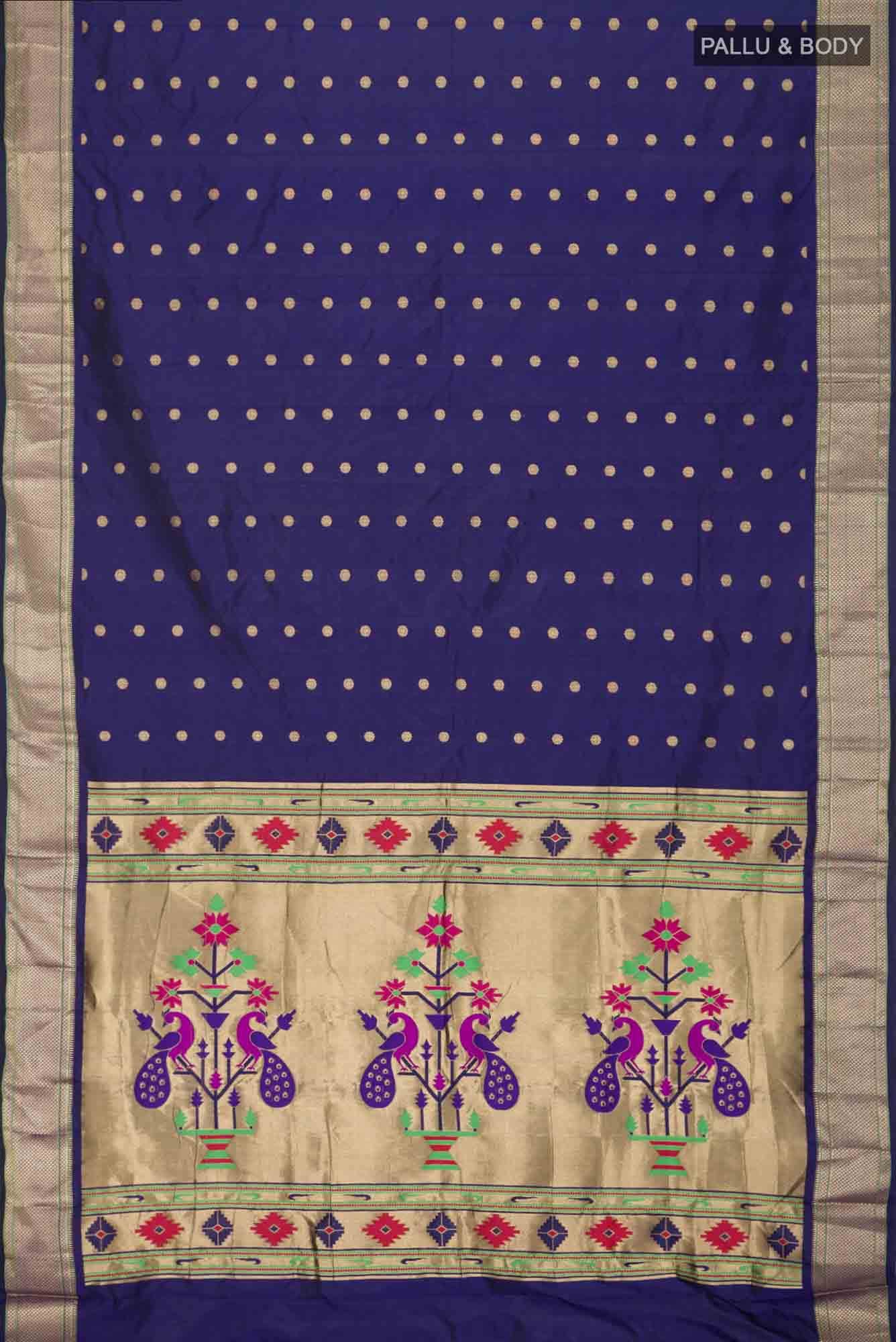 Blue Bangalore Silk Saree