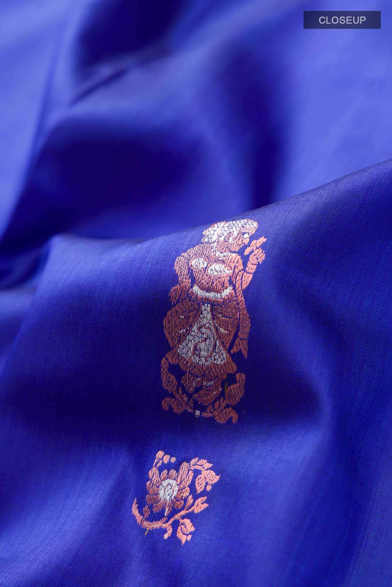 Blue Baluchari Silk Saree