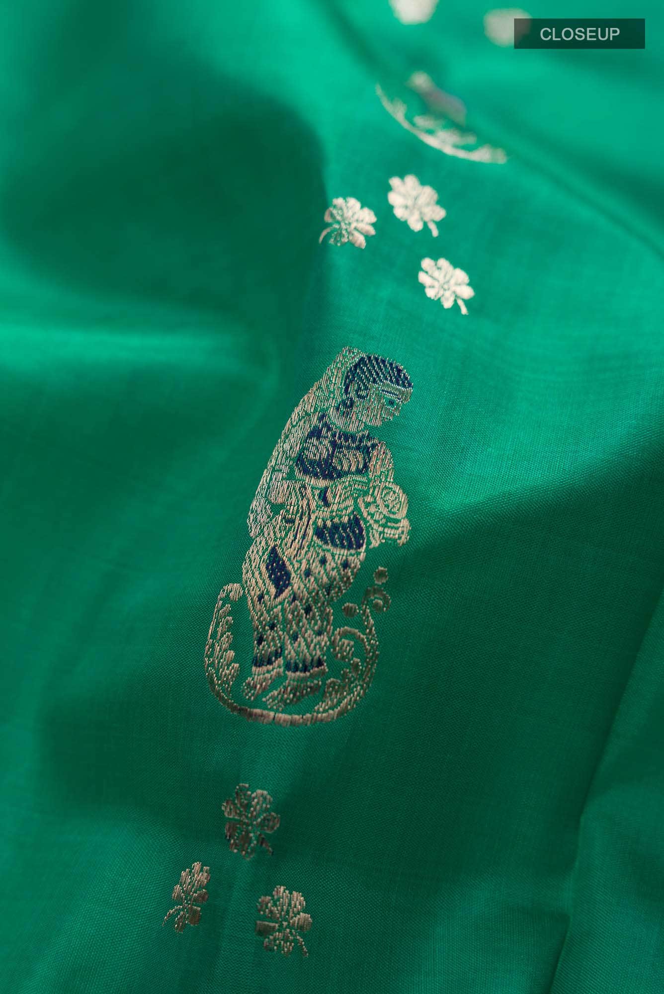 Green Baluchari Silk Saree