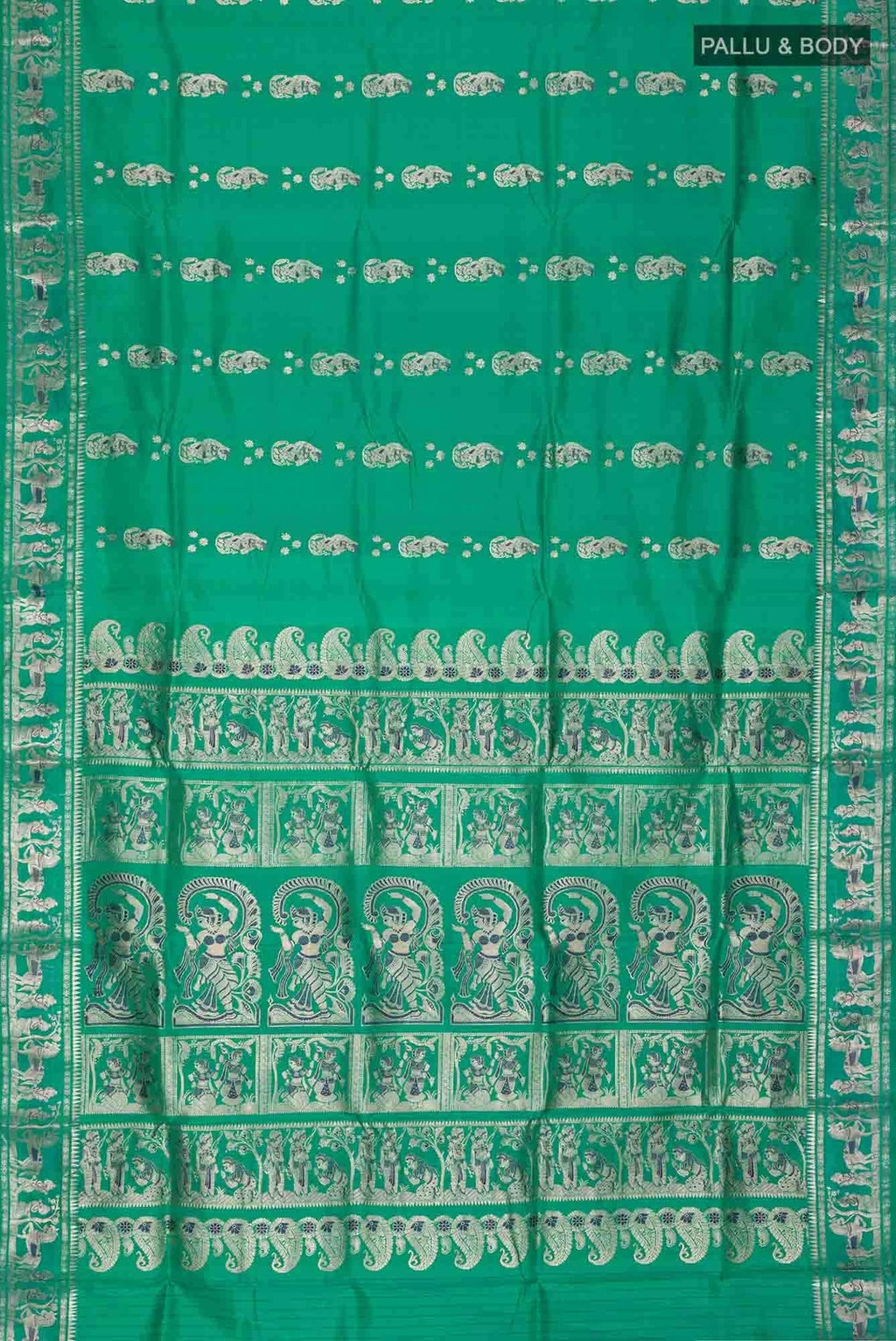 Green Baluchari Silk Saree