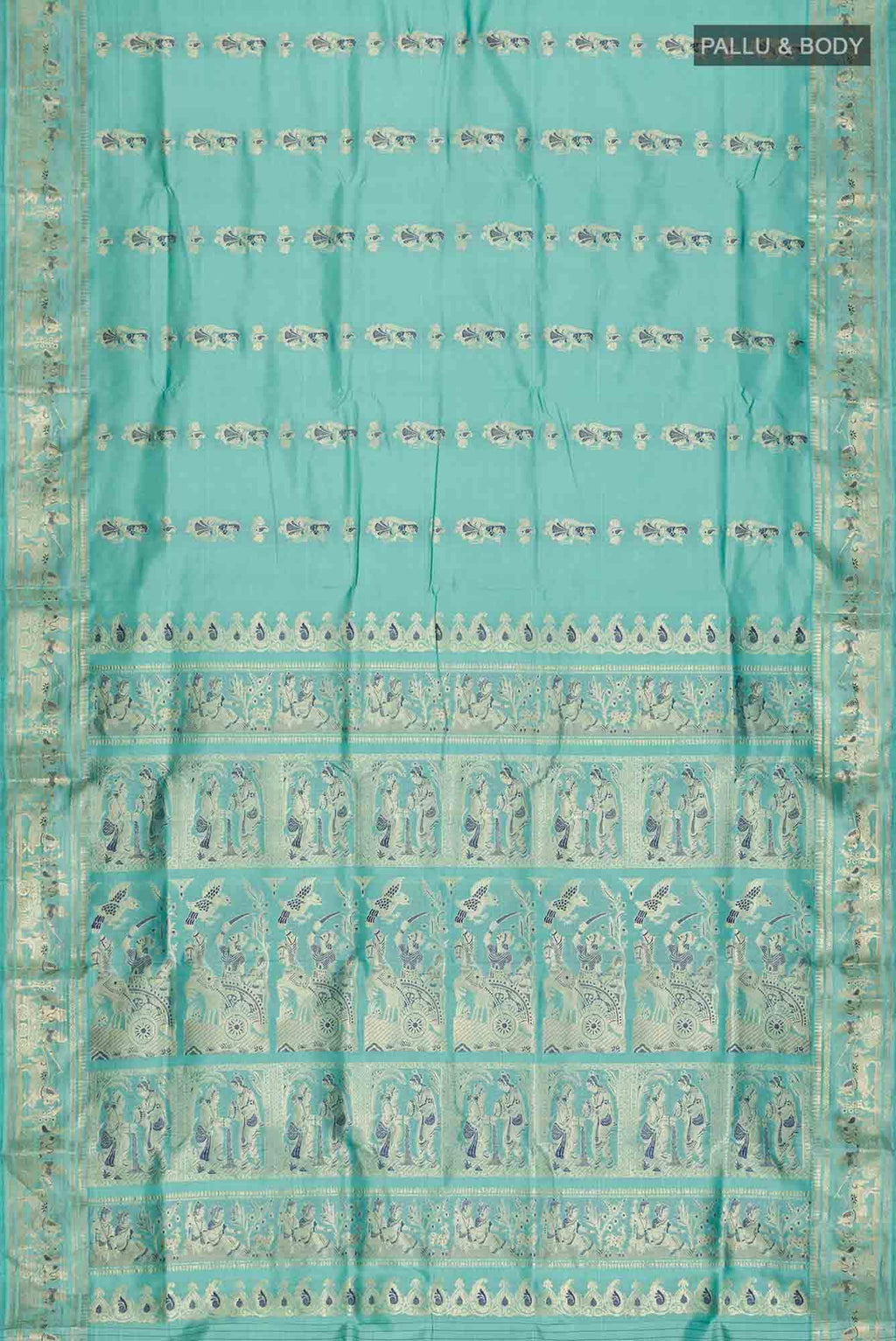 Green Baluchari Silk Saree