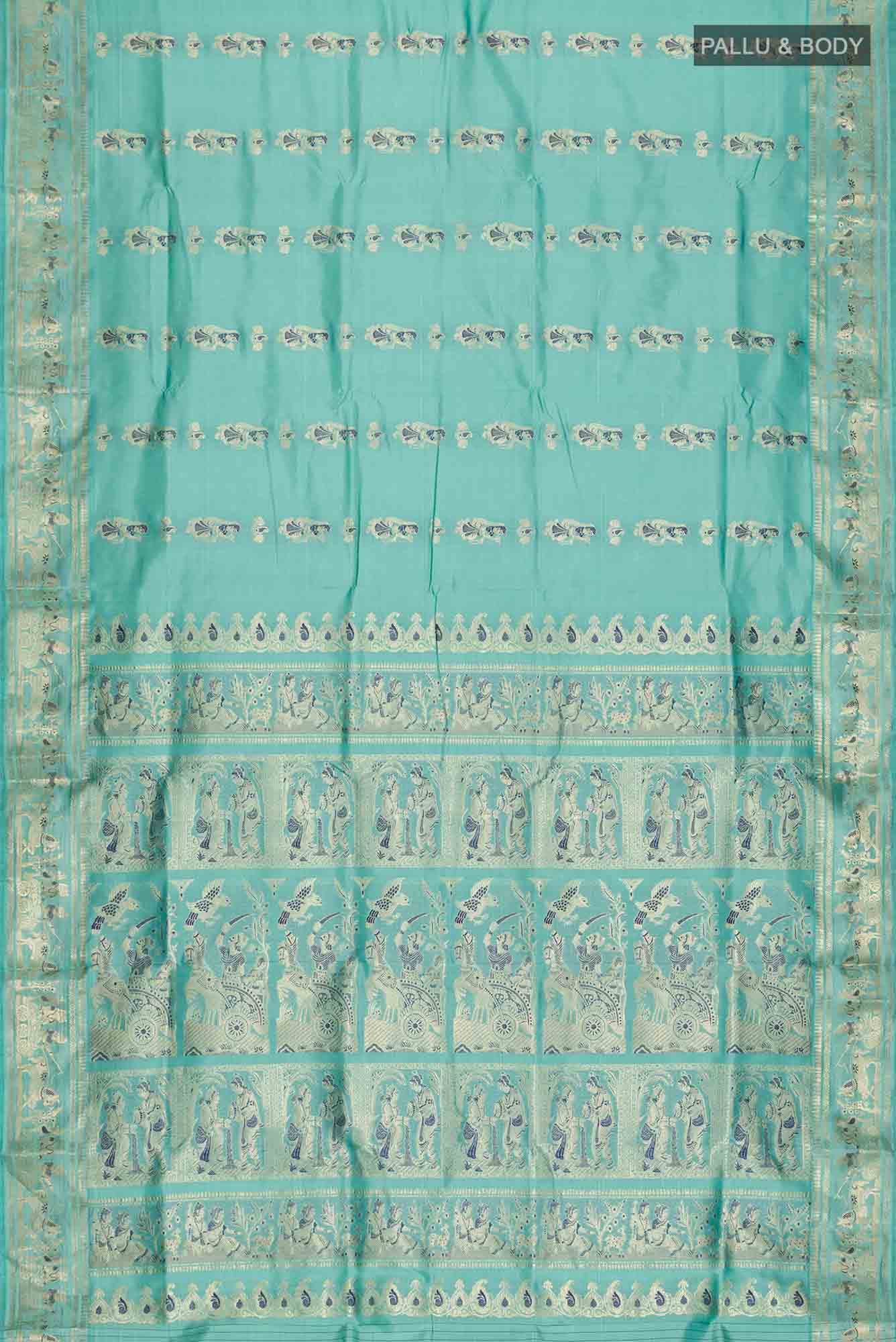 Green Baluchari Silk Saree