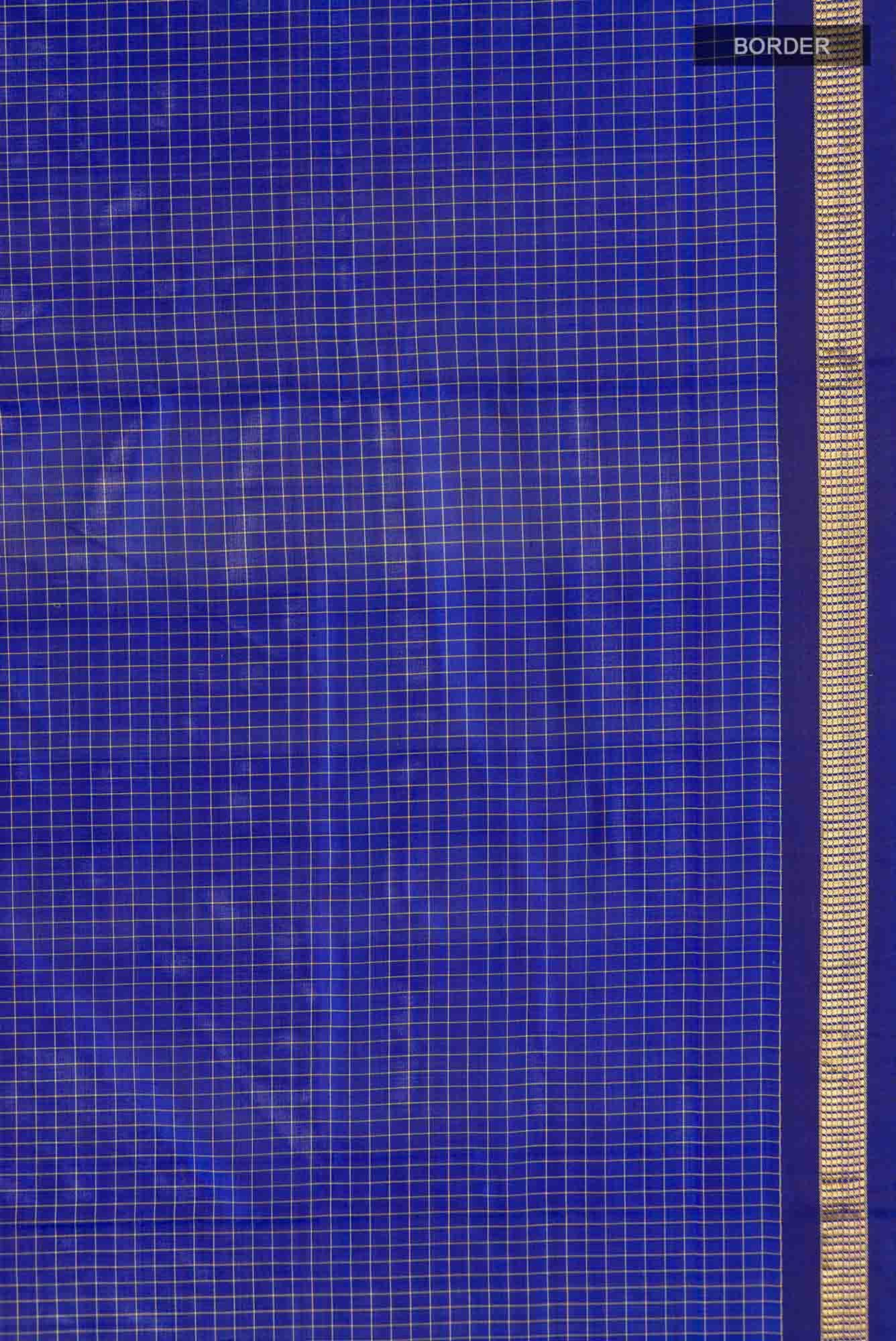 Blue Kanchipuram Silk Nine Yards Saree