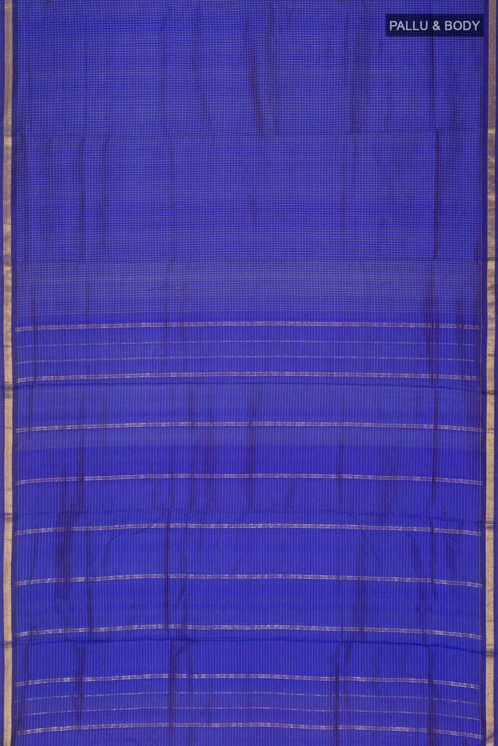 Blue Kanchipuram Silk Nine Yards Saree