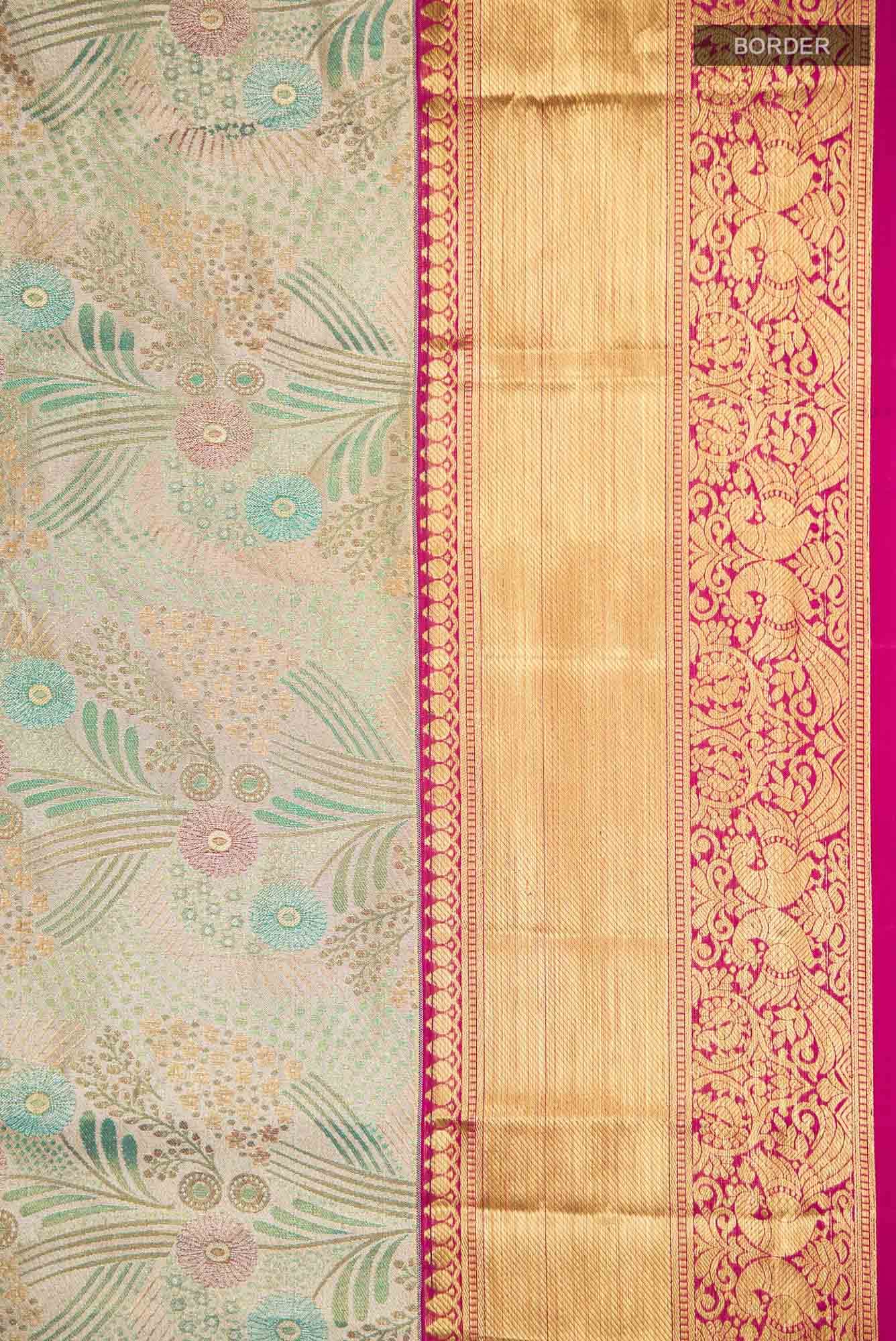 Green Kanchipuram Tissue Silk Saree