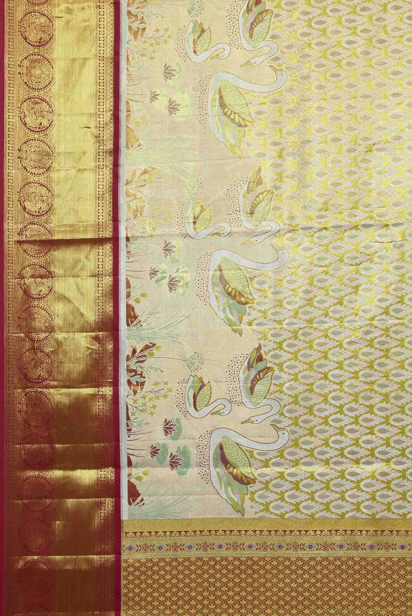 Gold Kanchipuram Silk Saree