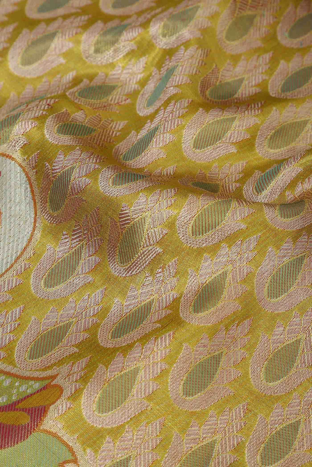 Gold Kanchipuram Silk Saree