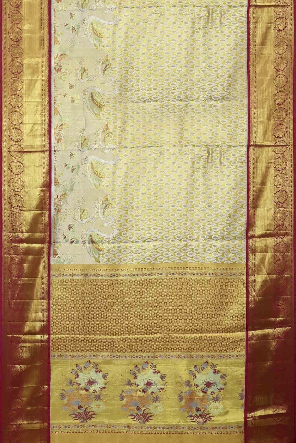 Gold Kanchipuram Silk Saree