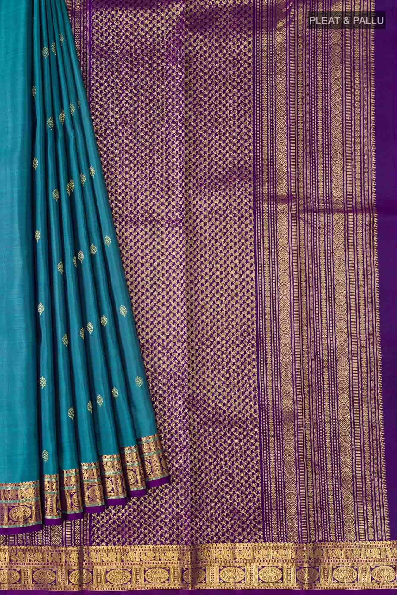 Blue Kanchipuram Silk Saree