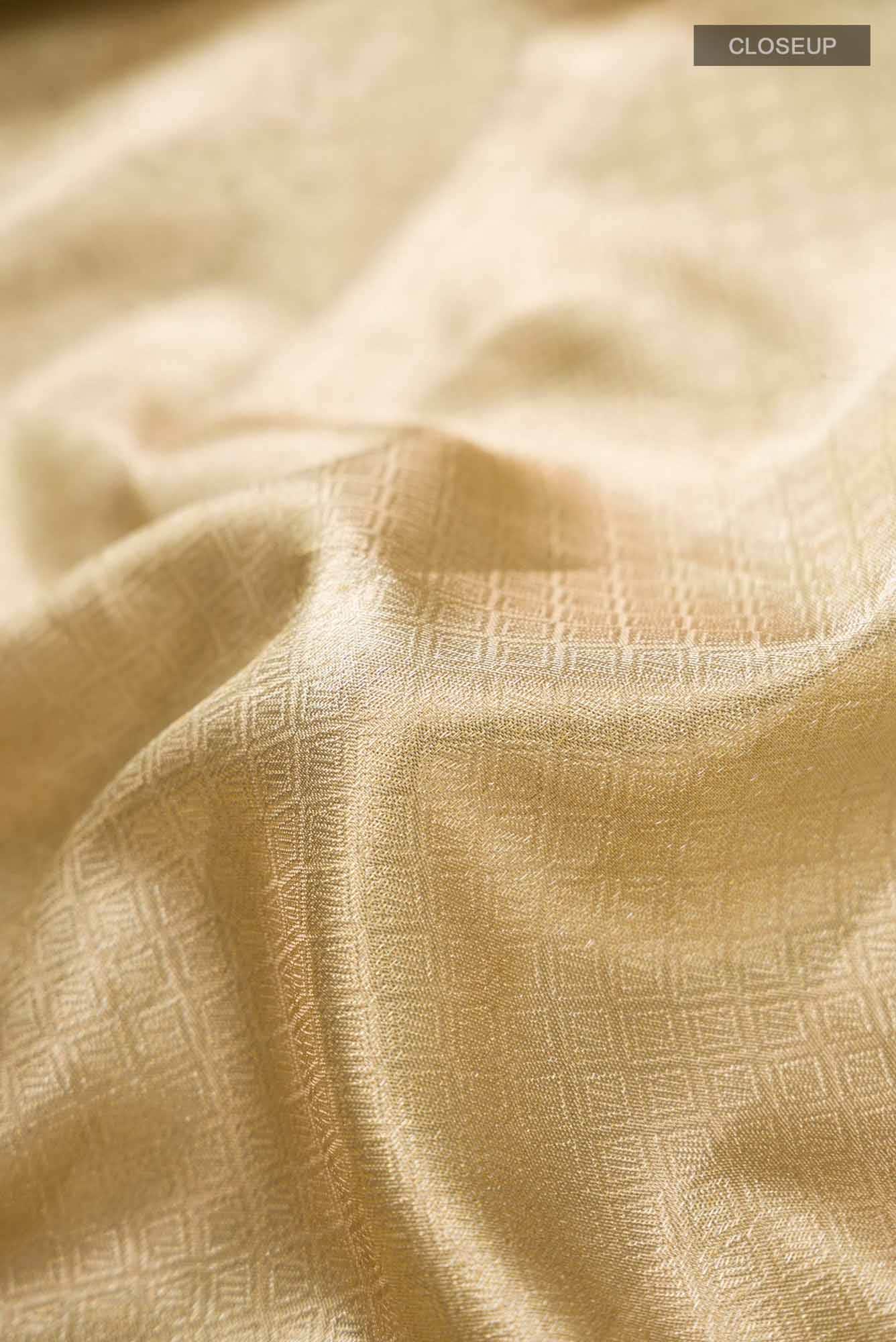 Gold Kanchipuram Tissue Silk Saree
