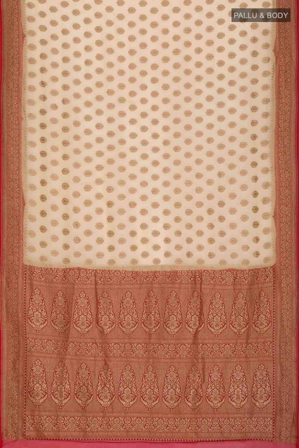 Beige Banarasi Georgette Saree