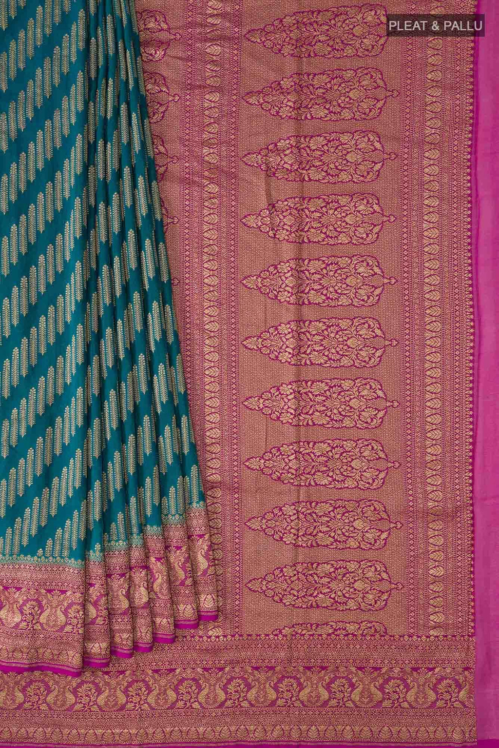 Blue Banarasi Georgette Saree