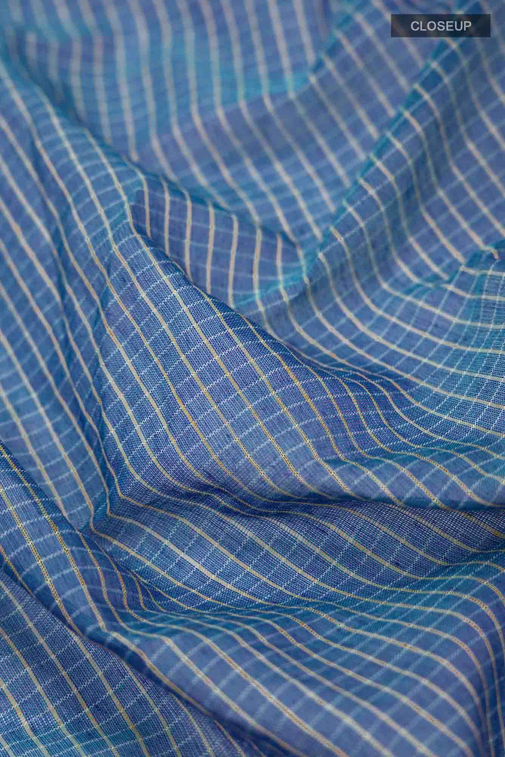Blue Gadwal cotton Saree