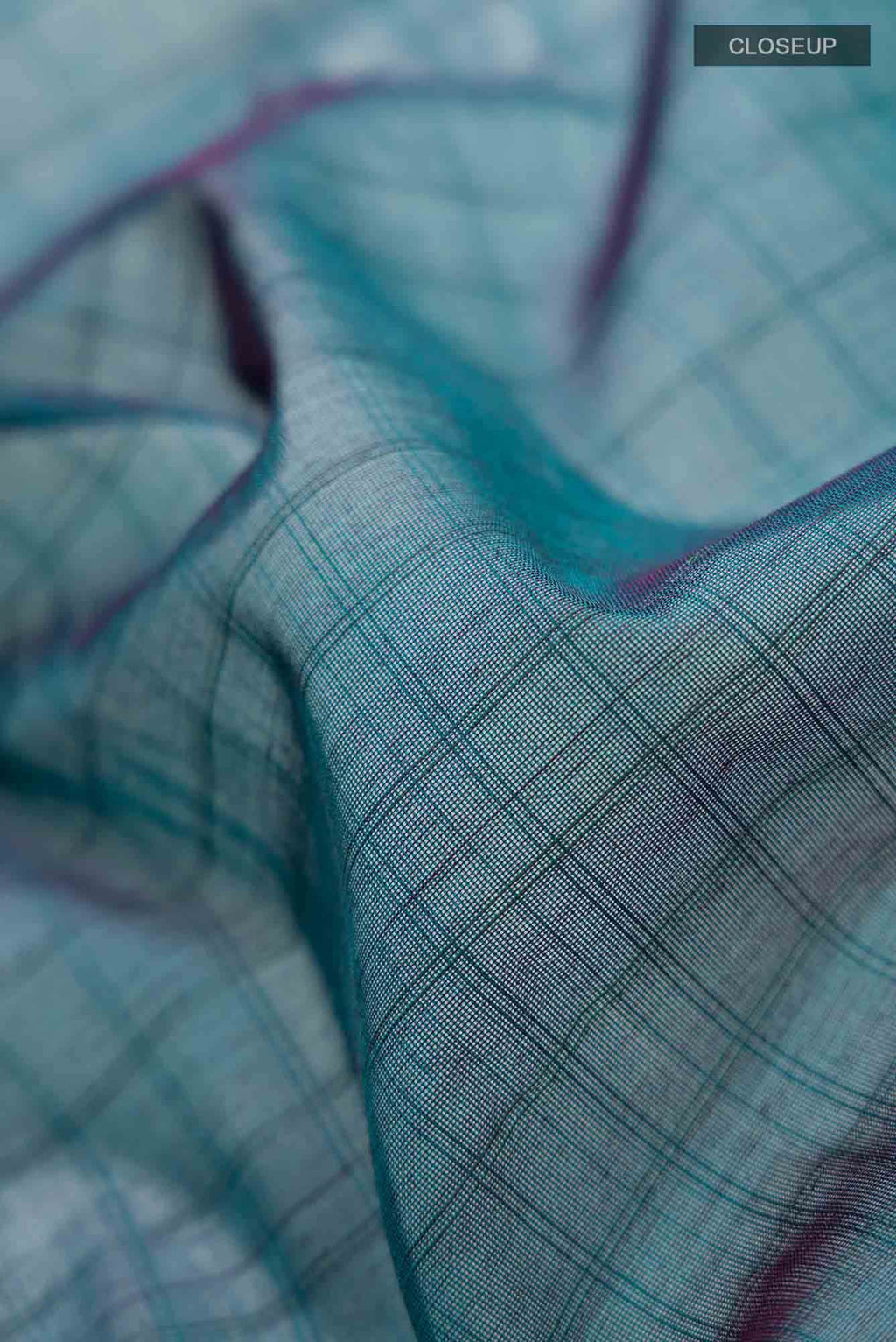 Blue Gadwal Silk Cotton Saree