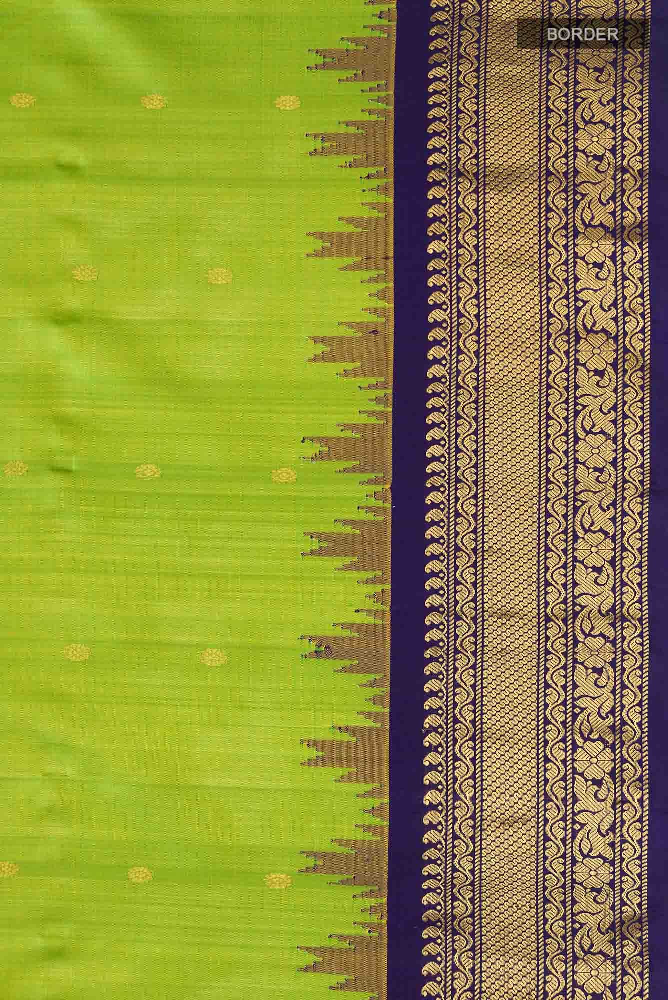 Green Gadwal Silk Saree