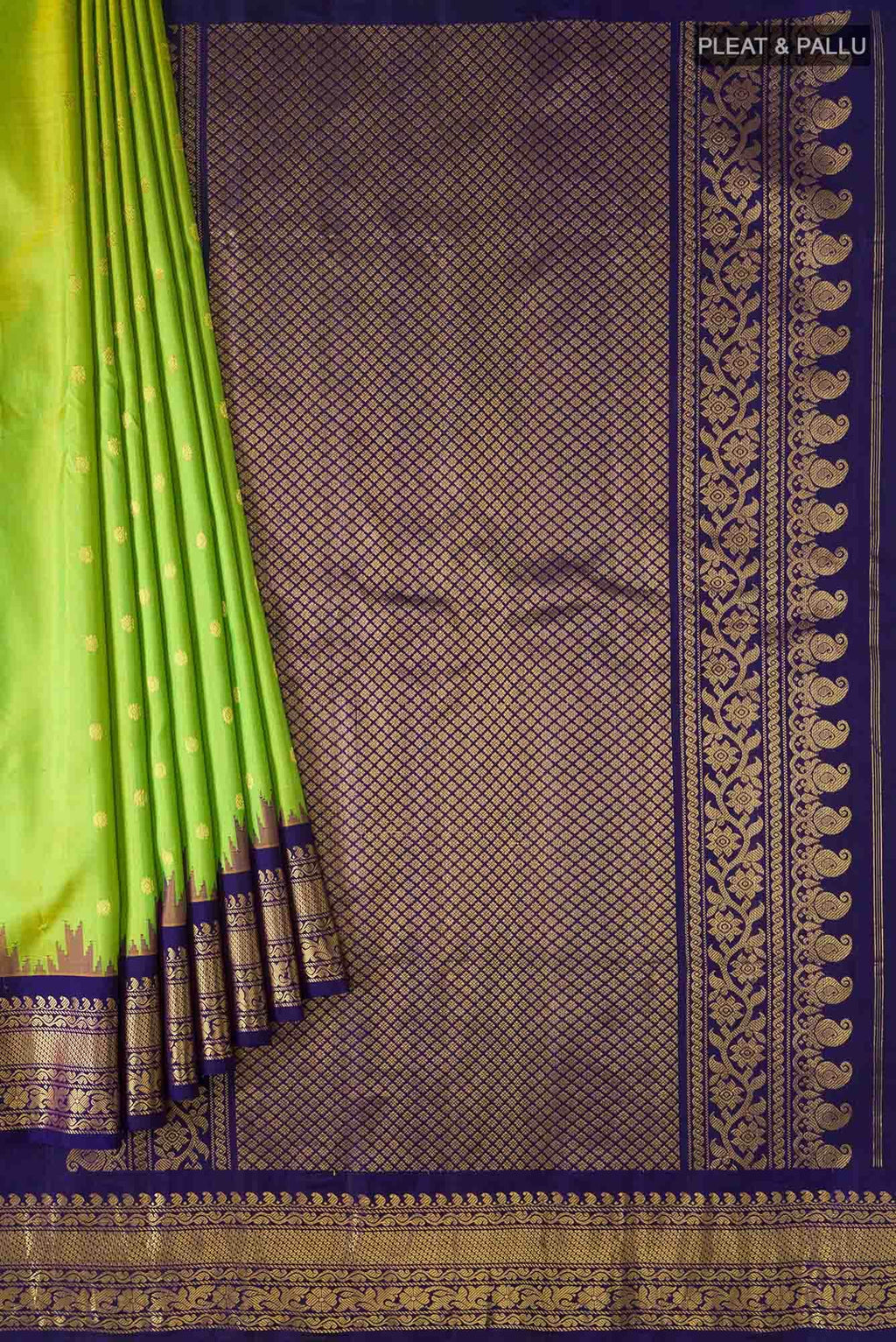 Green Gadwal Silk Saree