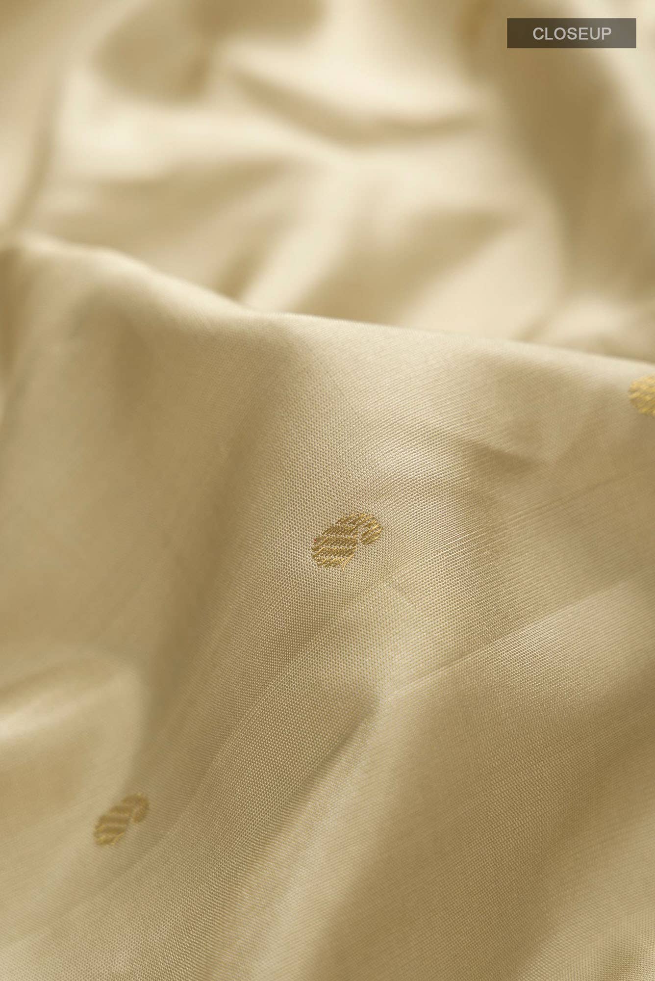 Beige Gadwal Silk Saree