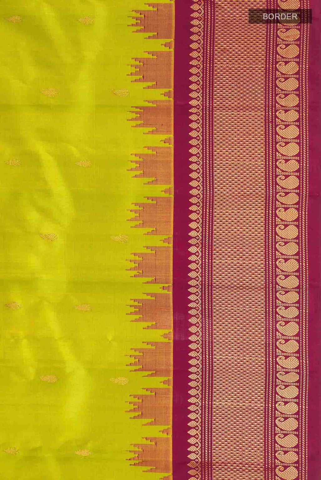Green Gadwal Silk Saree