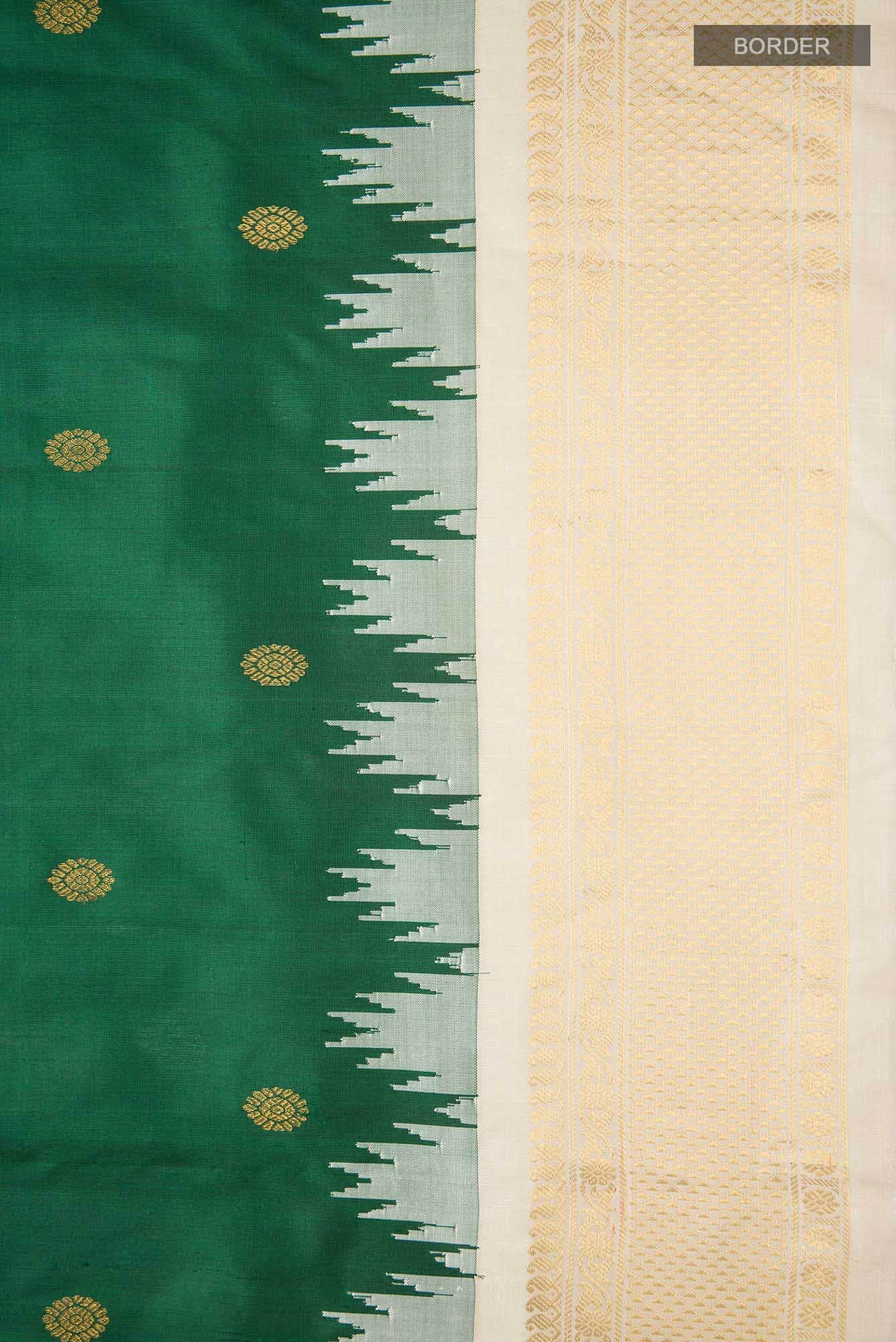 Green Gadwal Silk Saree