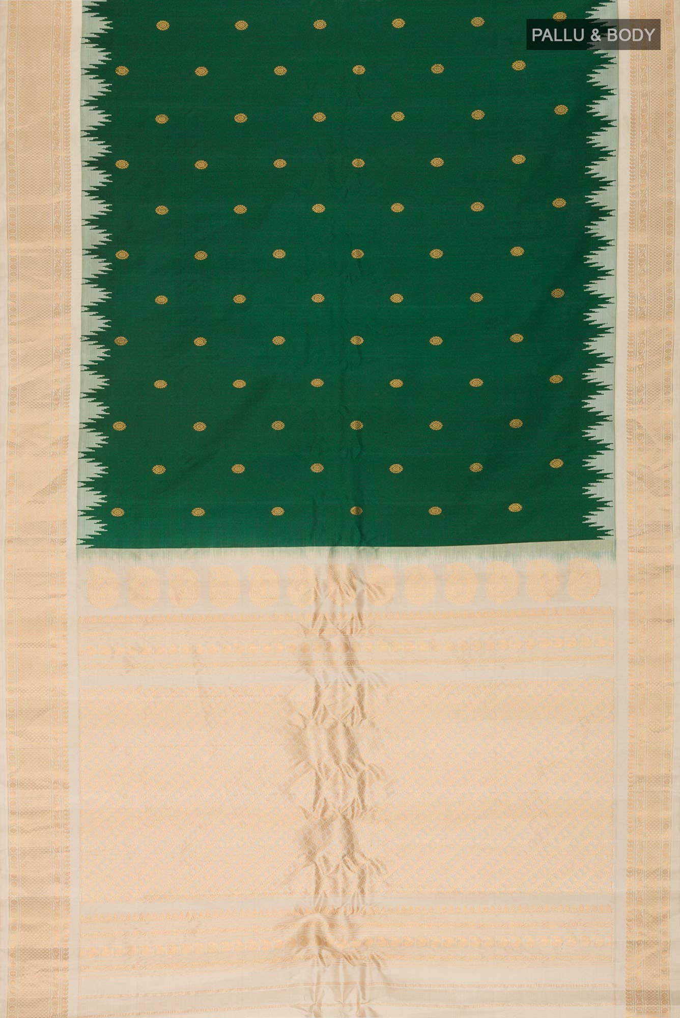 Green Gadwal Silk Saree