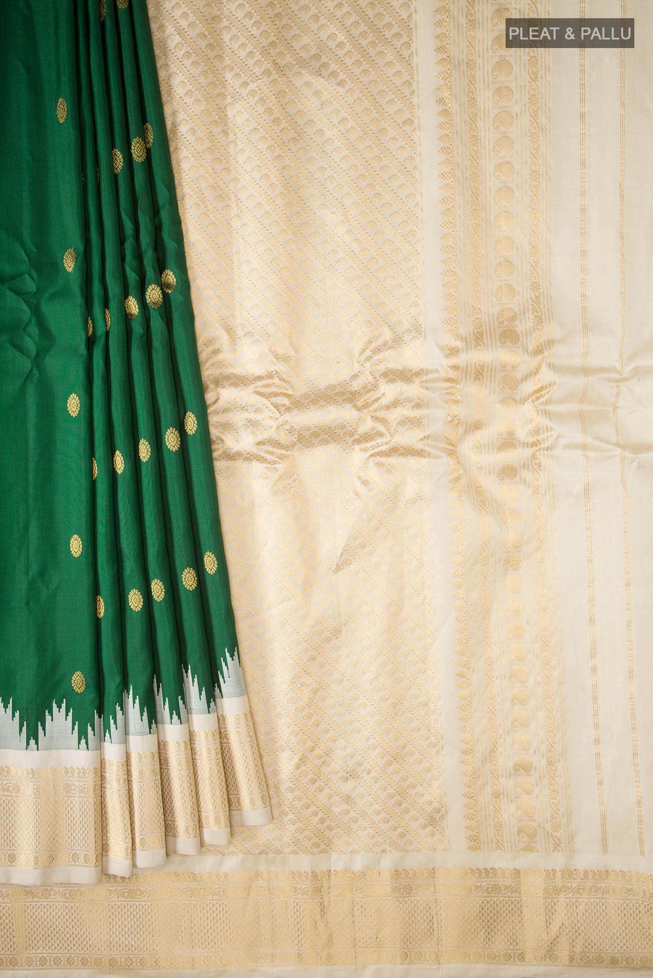 Green Gadwal Silk Saree