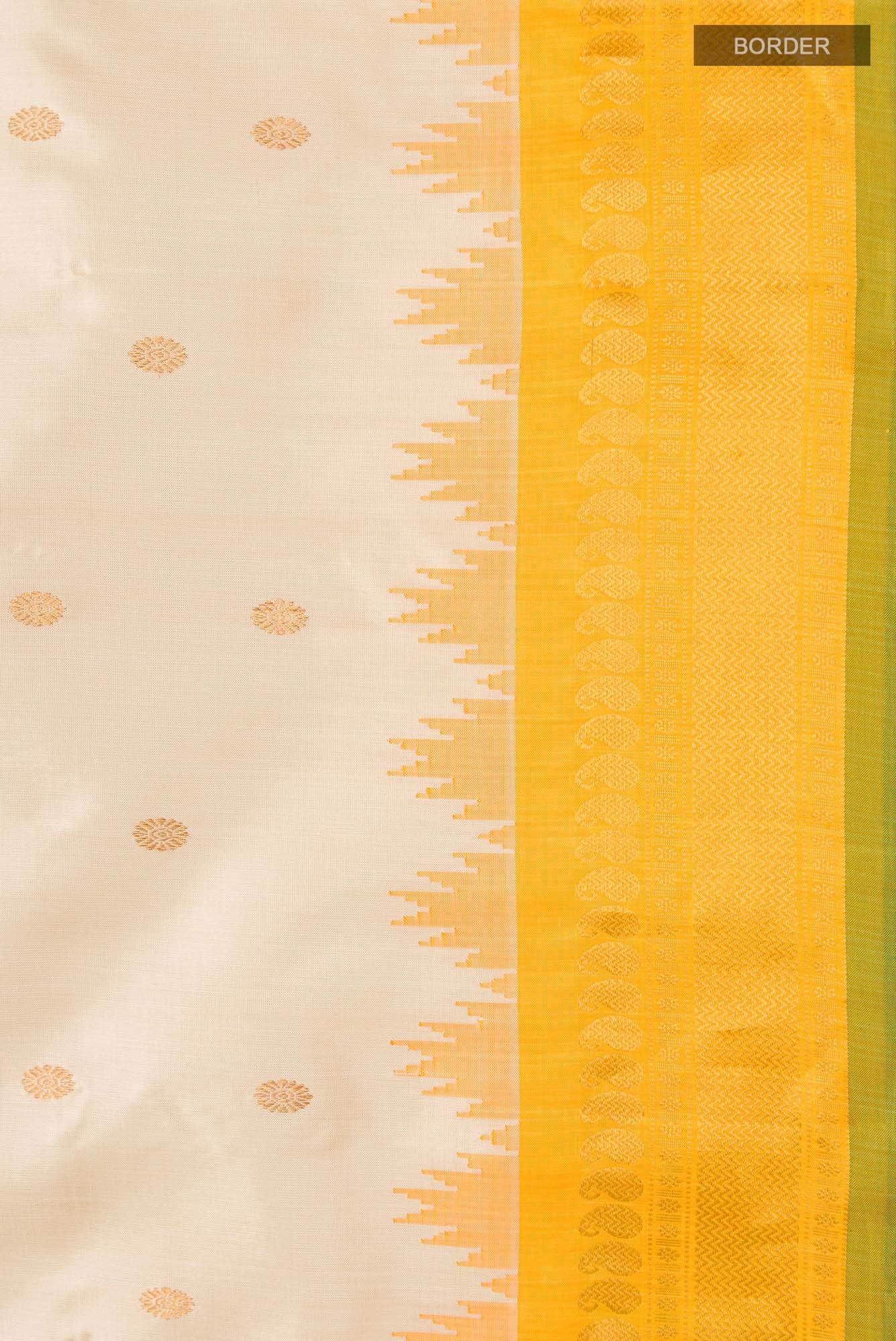Beige Gadwal Silk Saree