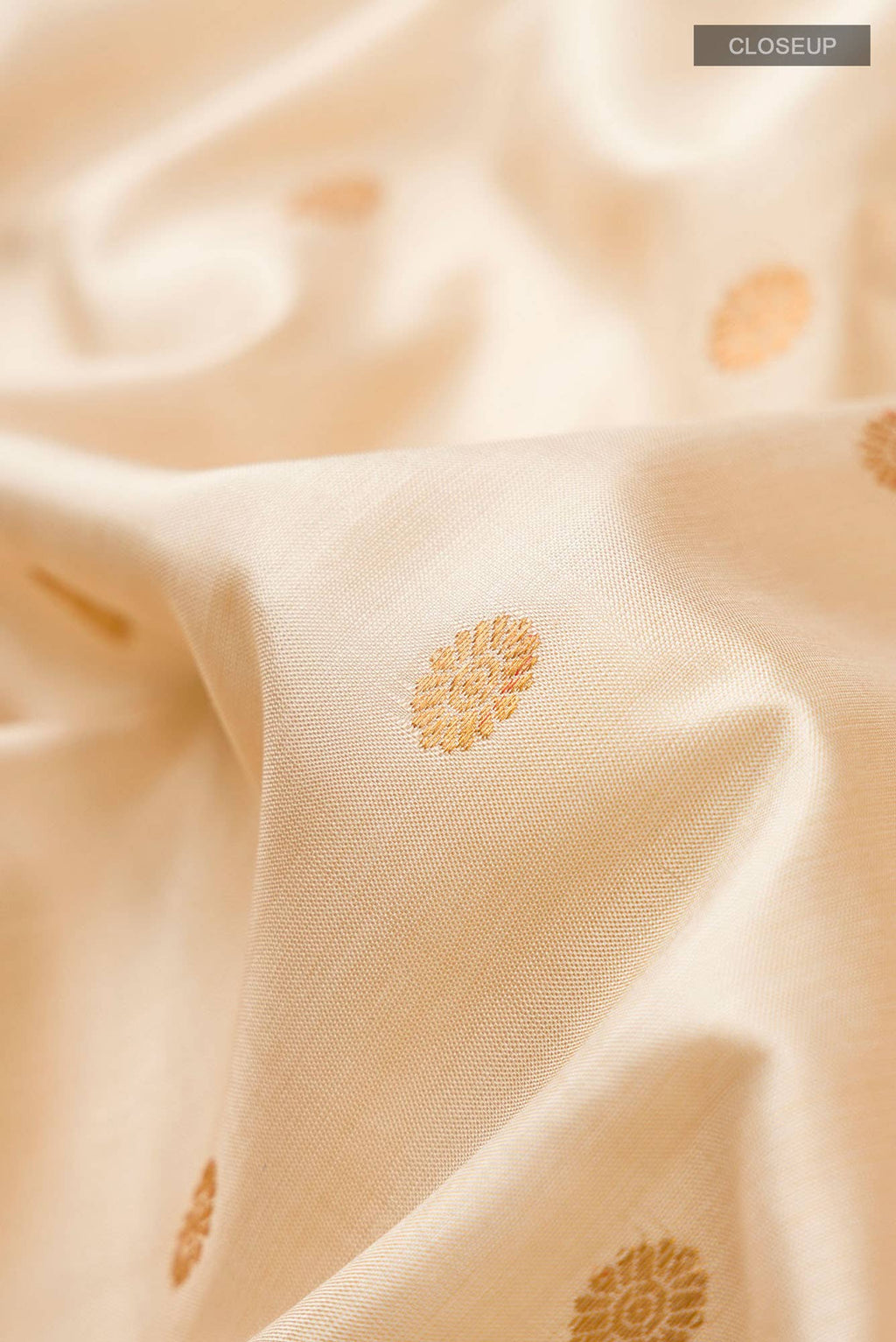 Beige Gadwal Silk Saree