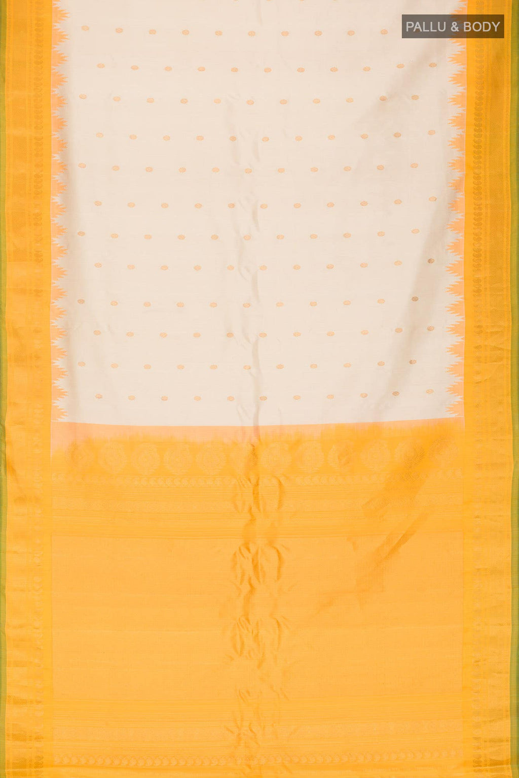Beige Gadwal Silk Saree